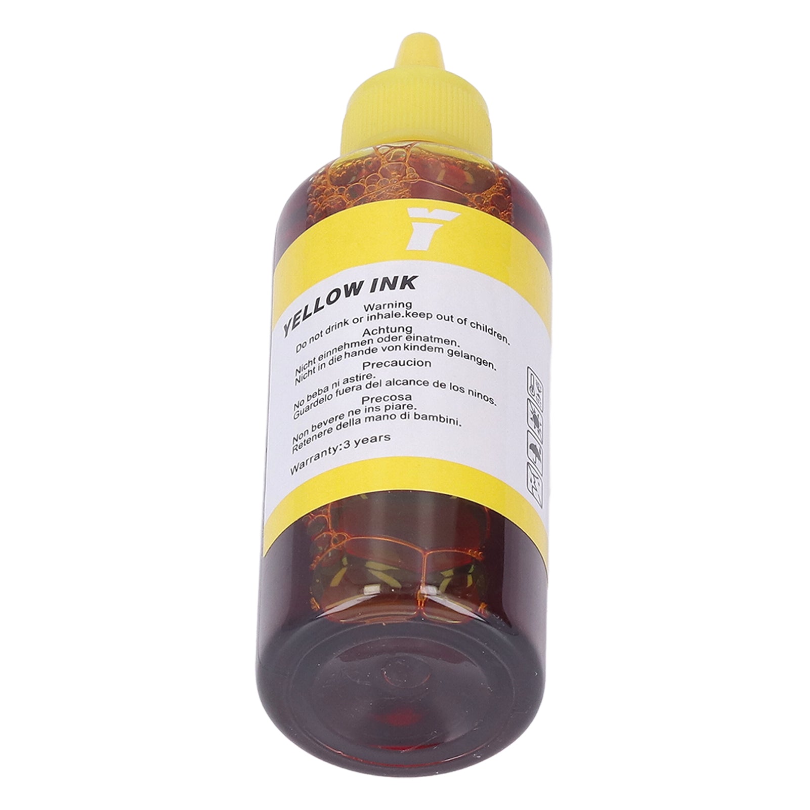 100ML Capacity Printing Ink Bottled High Purity Refill Ink Replacement for HP Printer Yellow