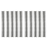 10Pcs Binding Spines Spirals Coils Combs 30 Holes Plastic Strip for Loose Leaf 1/2in Diameter Black