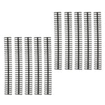 10Pcs Binding Spines Spirals Coils Combs 30 Holes Plastic Strip for Loose Leaf 1/2in Diameter Black