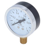 1/4 NPT Pressure Gauge High Accuracy Clear Dial Iorn Case Tap Water Pressure Gauge for Petroleum Chemical