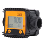 Digital Diesel Fuel Flow Meter Professional Gear Urea Controller for Chemicals Water 1in K28 Orange