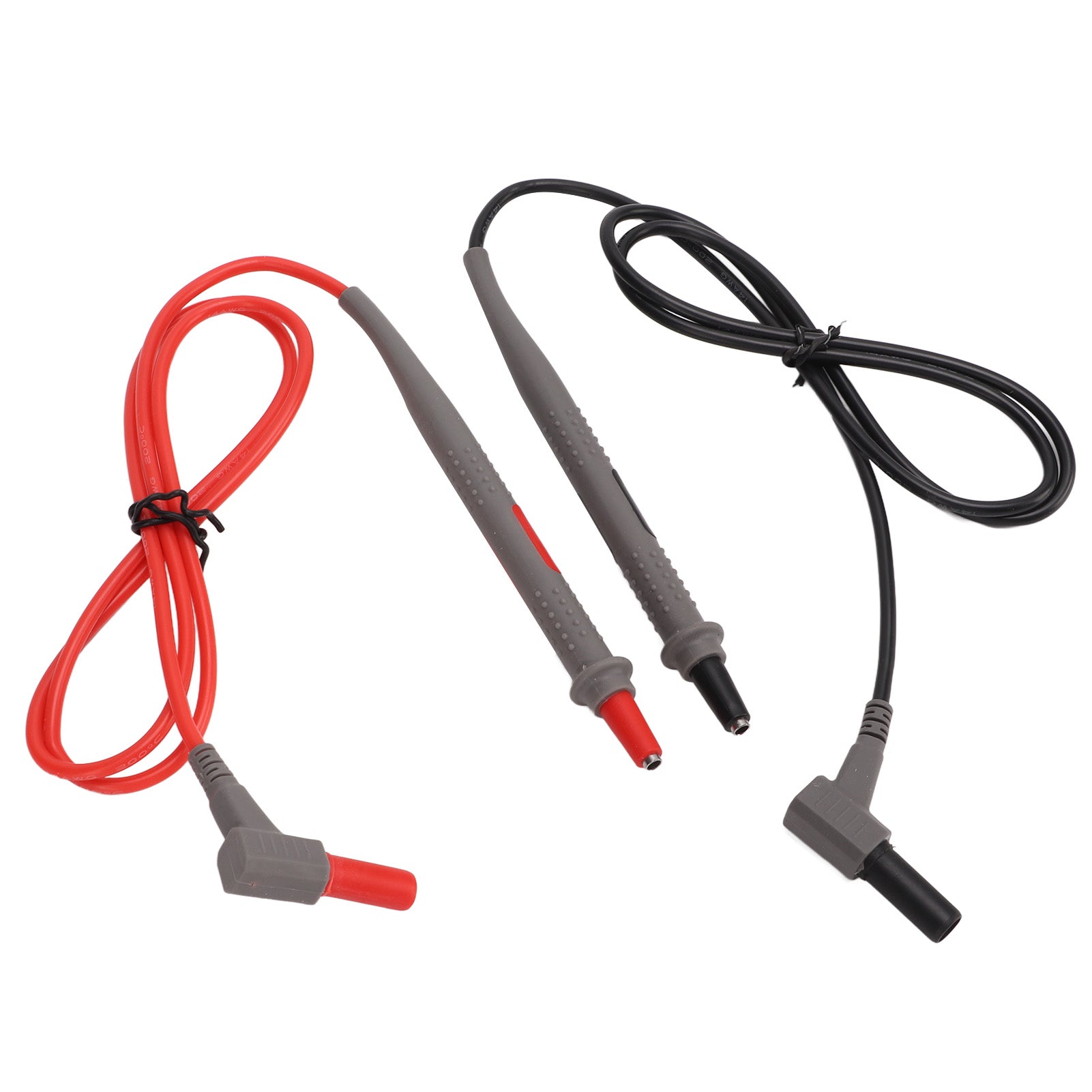 Multimeter Test Leads Kit Ultra Fine 2 Layer Silicone Soft Cable Wire Electrical Testing Probes