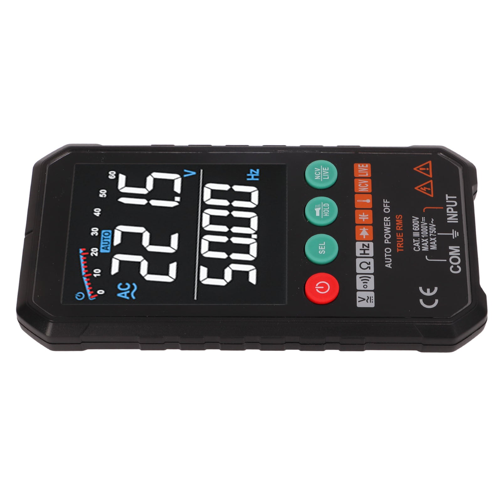 Digital Multimeter Automatic Identification Intelligent Anti Burn Portable Electrical Voltmeter Tester with HD Screen