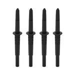 4Pcs Probe Pin 4mm Banana Socket Insulation Wire Piercing Probes for Electrical TestingBlack