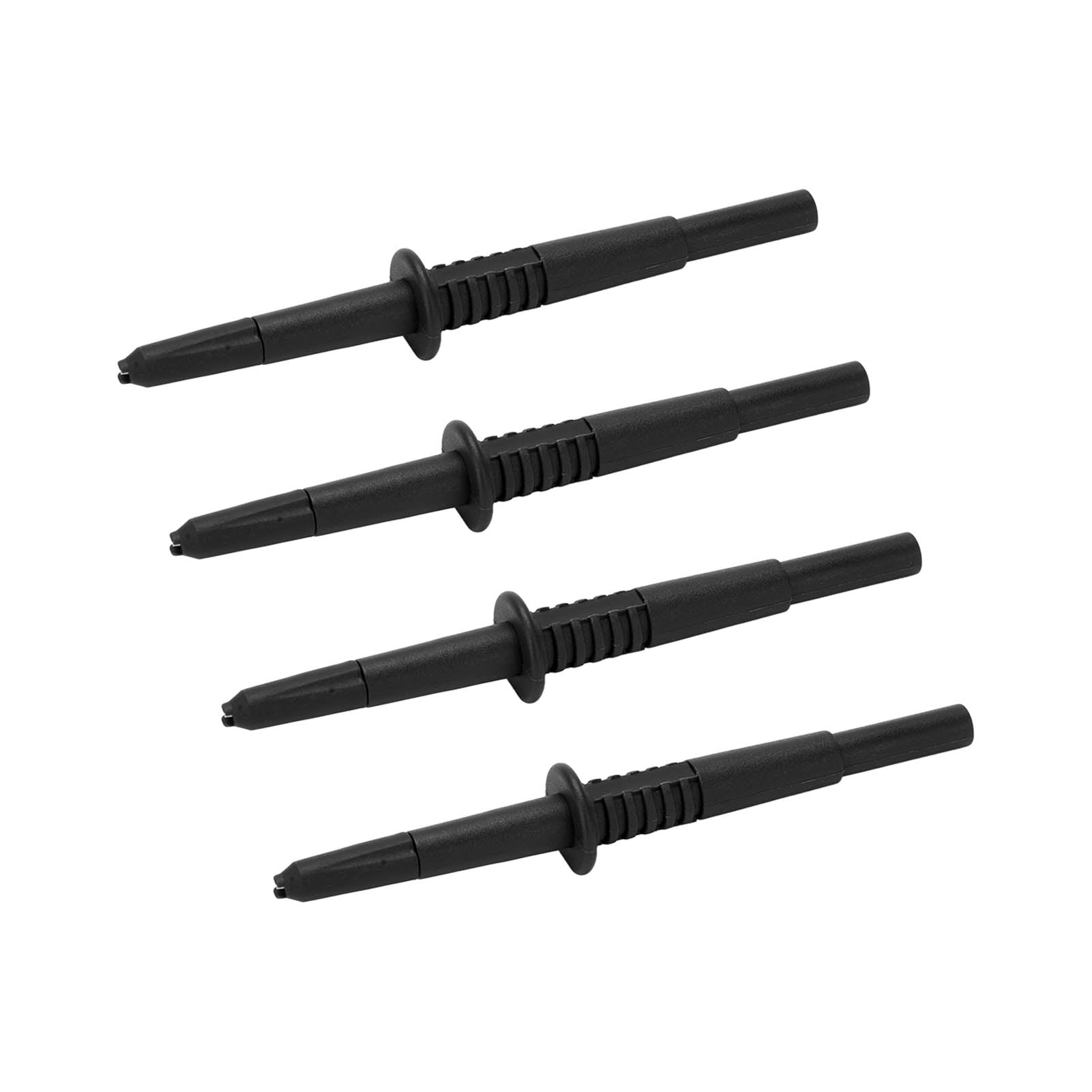 4Pcs Probe Pin 4mm Banana Socket Insulation Wire Piercing Probes for Electrical TestingBlack