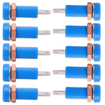 10pcs 4mm Banana Jack Socket Mount Binding Post Connector Adapter Panel for Electronic InstrumentBlue