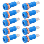 10pcs 4mm Banana Jack Socket Mount Binding Post Connector Adapter Panel for Electronic InstrumentBlue
