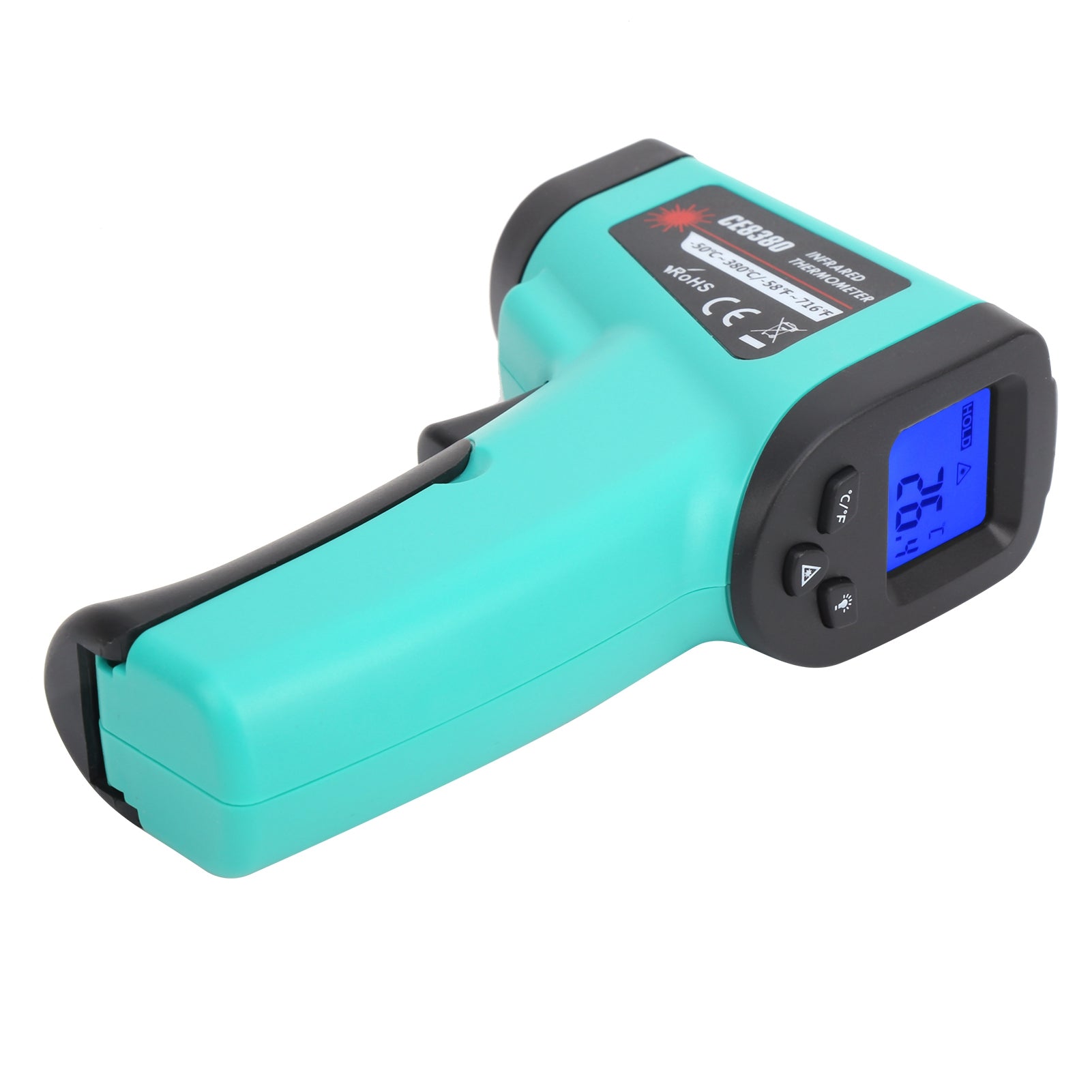 CE8380 Infrared Thermometer Digital Non Contact Industrial Temperature Meter -50℃-380℃