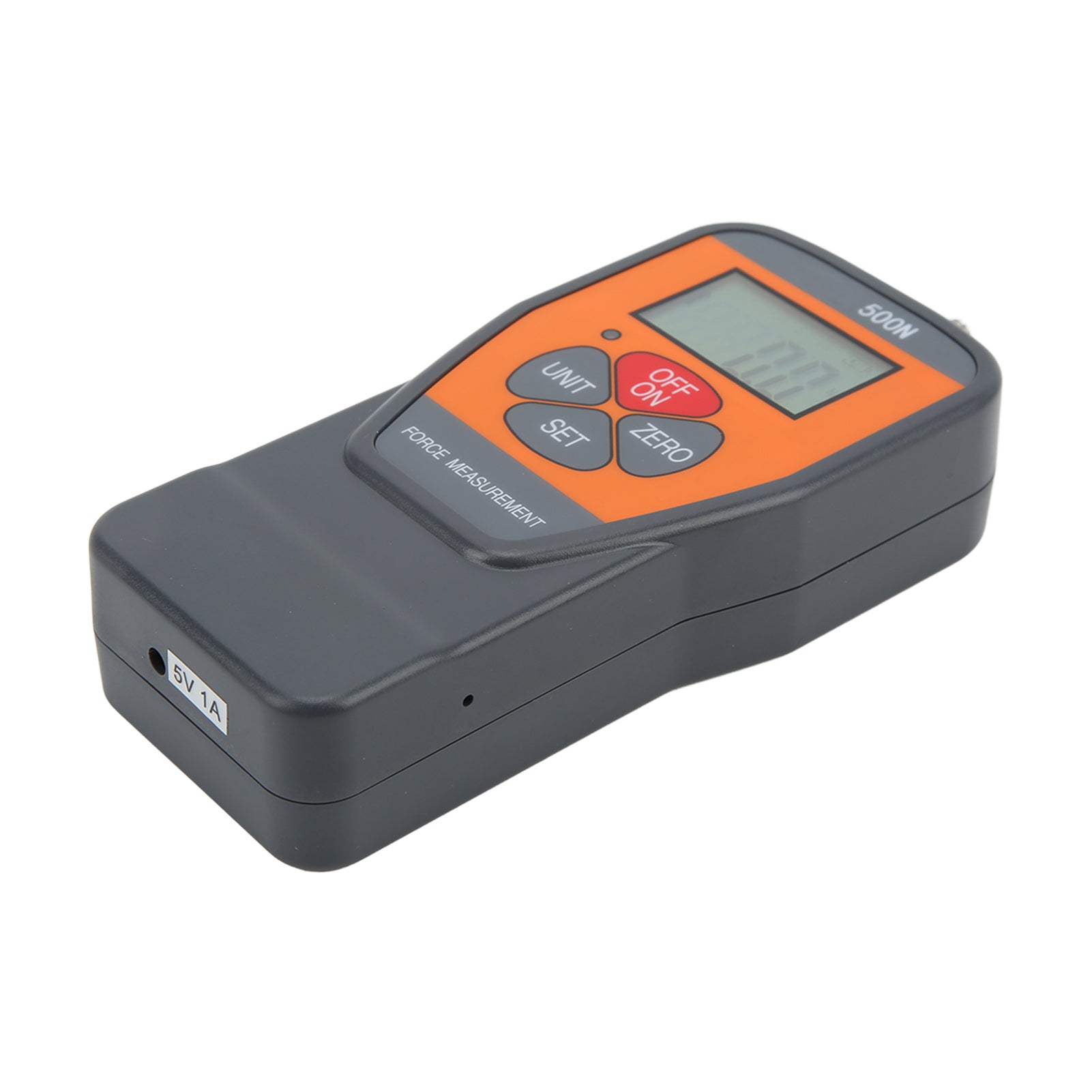 RuoShui 500N Digital Force Gauge with LCD Backlight Screen Portable Handheld Dynamometer AC100‑240VUS Plug