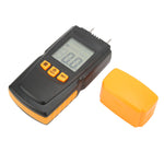 GM605 Portable Wood Moisture Meter Hygrometer Digital Wood Density Meter with Probe Protective Cover