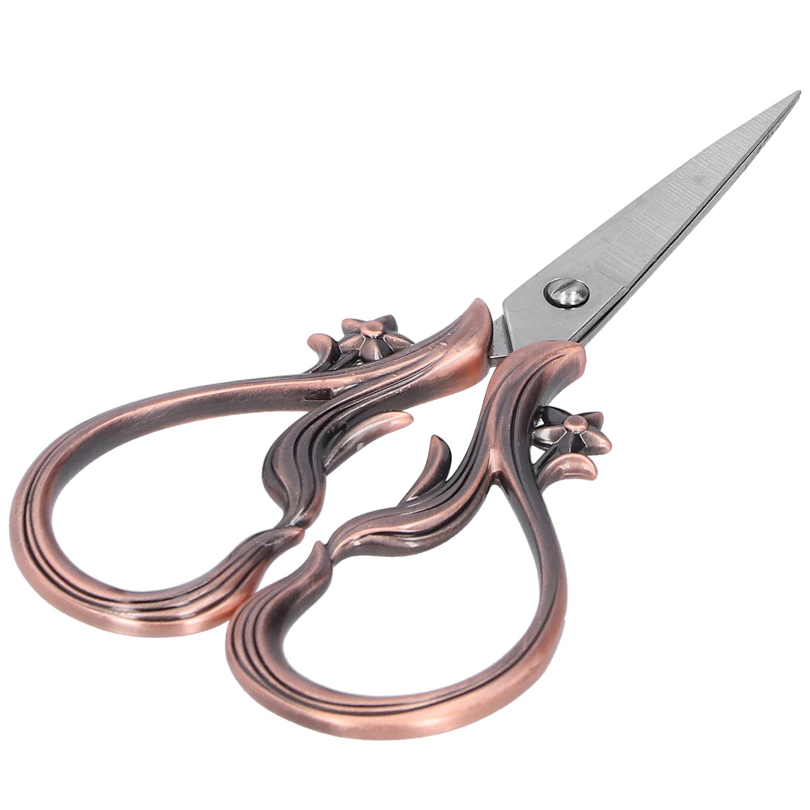 Retro Scissor Stainless Steel Craft Embroidery DIY Needle Art Work Sewing SuppliesCopper
