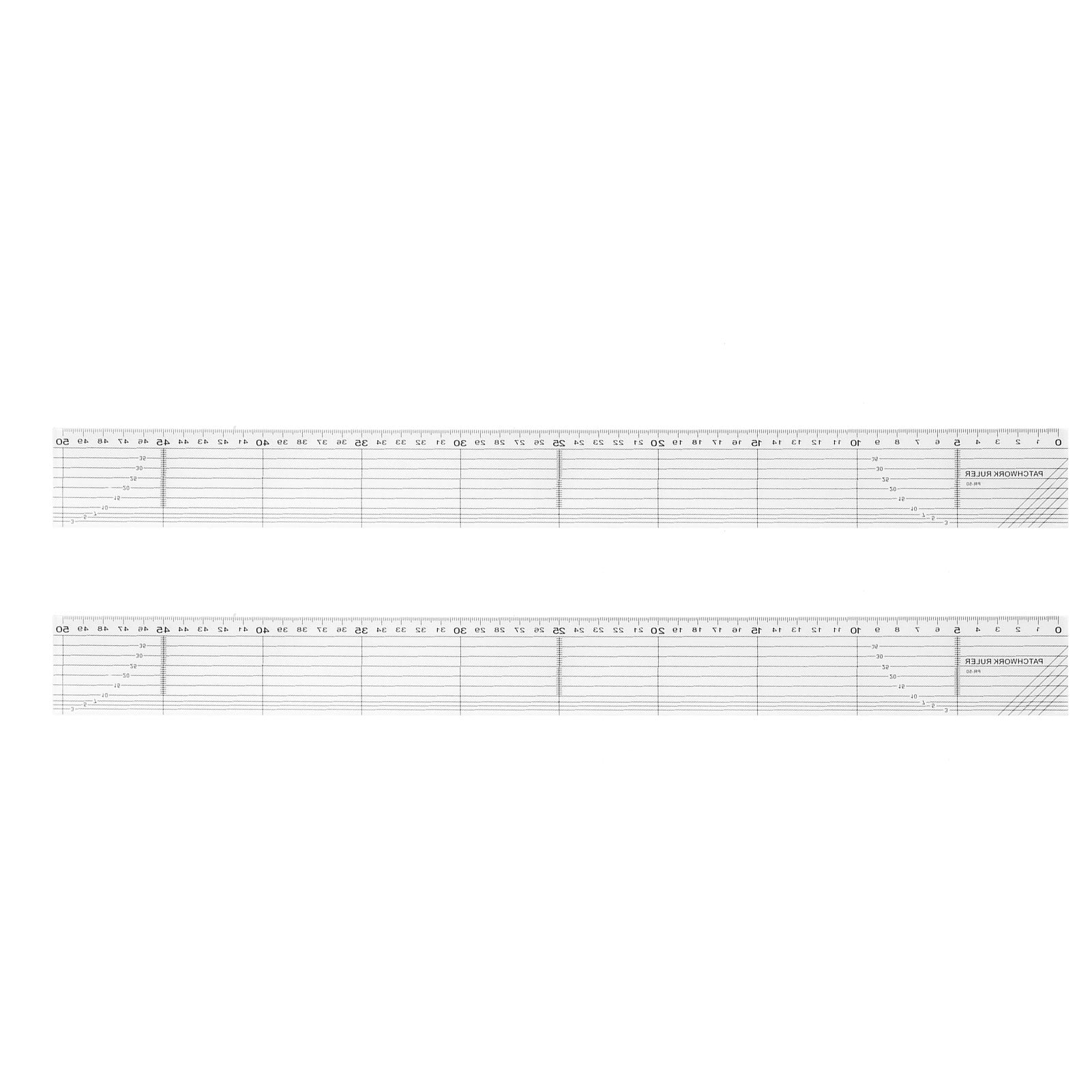 2Pcs Quilting Rulers Transparent Acrylic 5x50cm Professional Quilters Supplies for DIY Craft Sewing