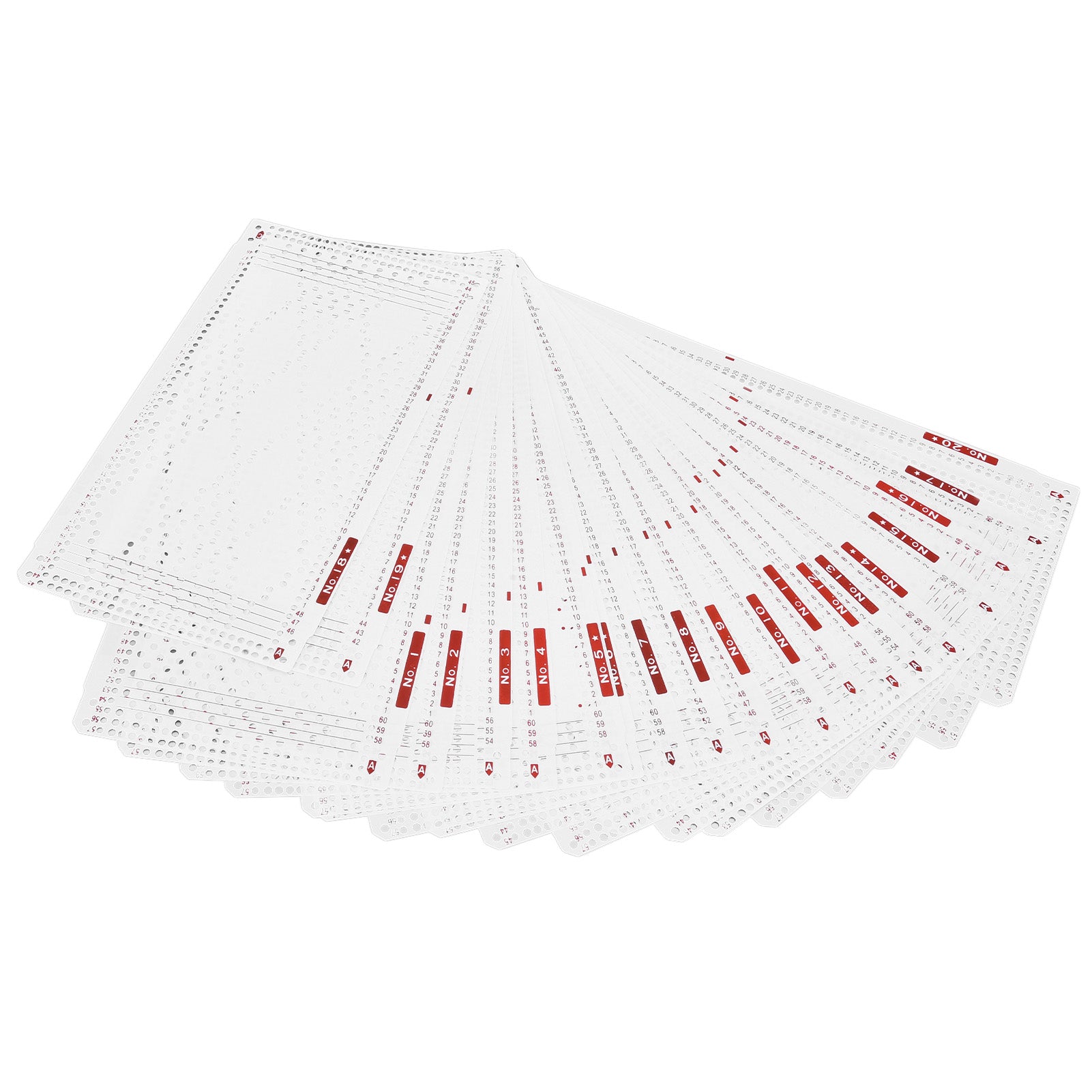 Punch Cards Practical Soft Durable Double Sided Printing Knitting Machine Pattern Card