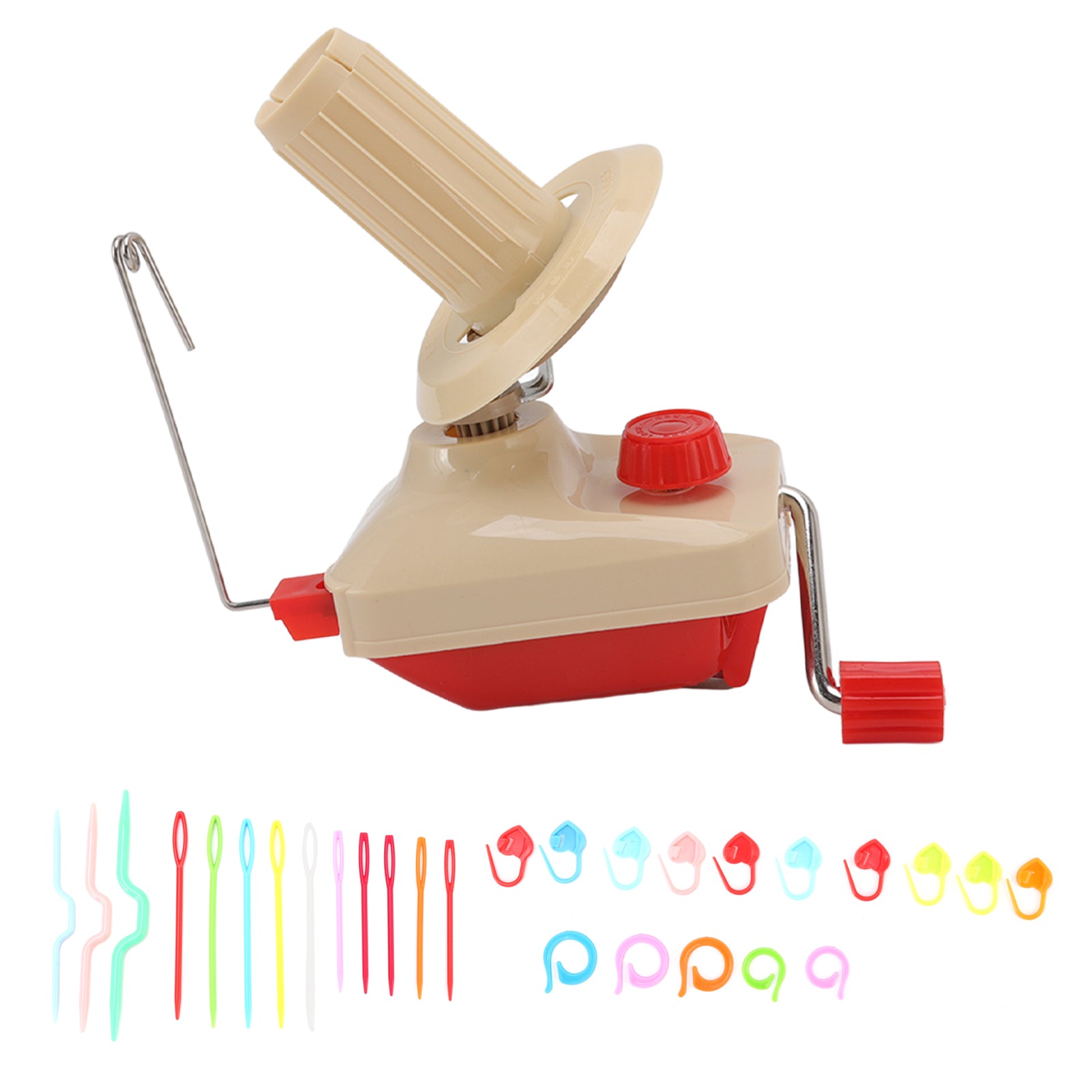 Yarn Winder Portable Household Hand Operated Handheld Low Noise Yarn Ball Winder Set DIY Sewing Making Tools