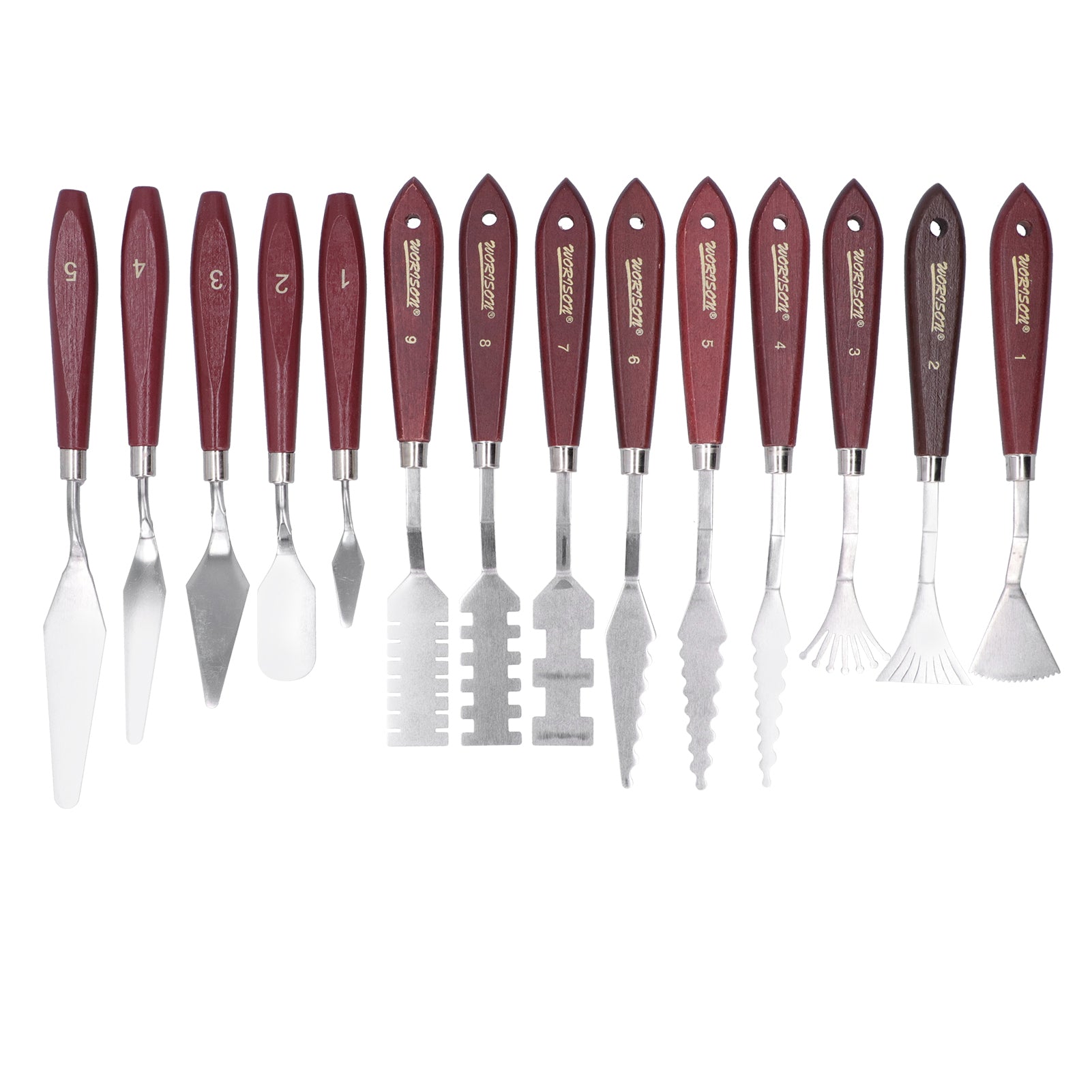 14Pcs Painting Palette Knives Set Special Shaped Oil Painting Scraper Tools Artist Knife