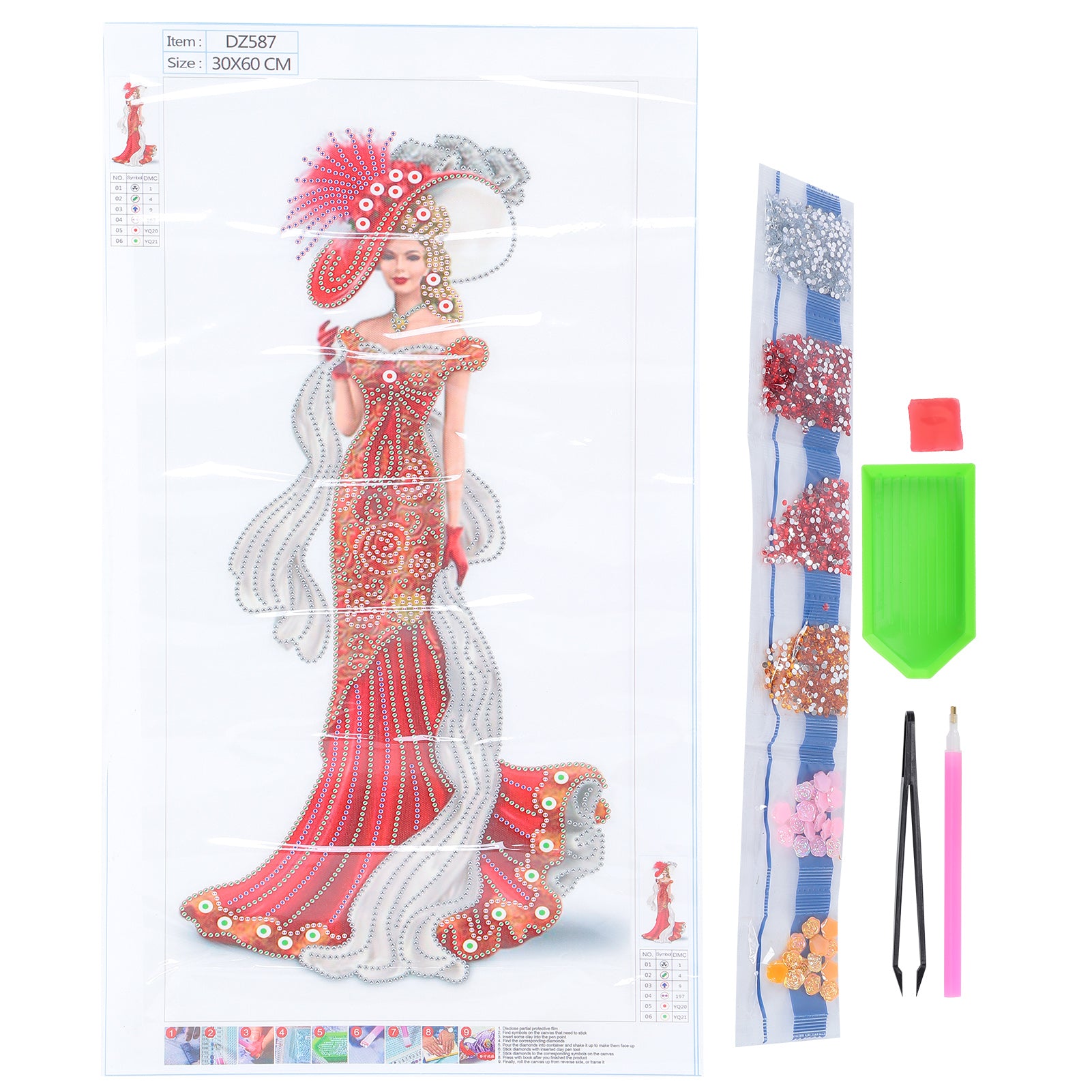 DIY Rhinestone Painting Colourful NonToxic Harmless LongTerm Preservation Decorative Paintings for Decoration(DZ587 )