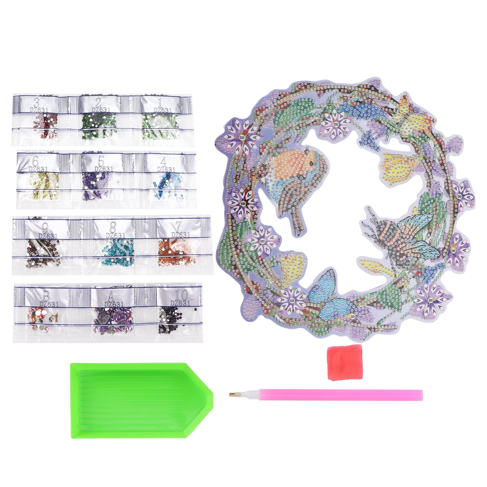 Rhinestone Painting Set DIY Sturdy Originality 5D Diamond Painting Ornaments for Relaxation Home Wall DecorDZ631