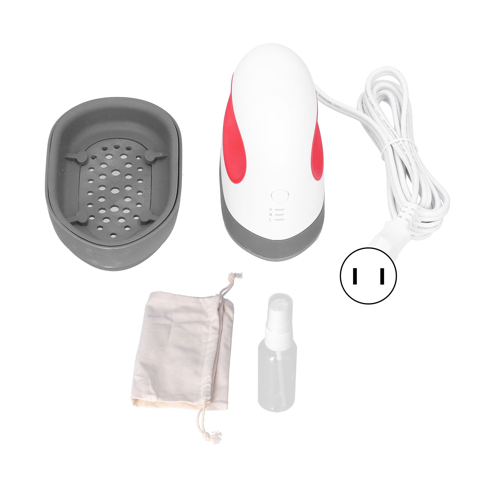 Ironing Machine Red Mini Portable Automatic Temperature Sensing Heat Press Machine Ironing MachineUS Plug 110V