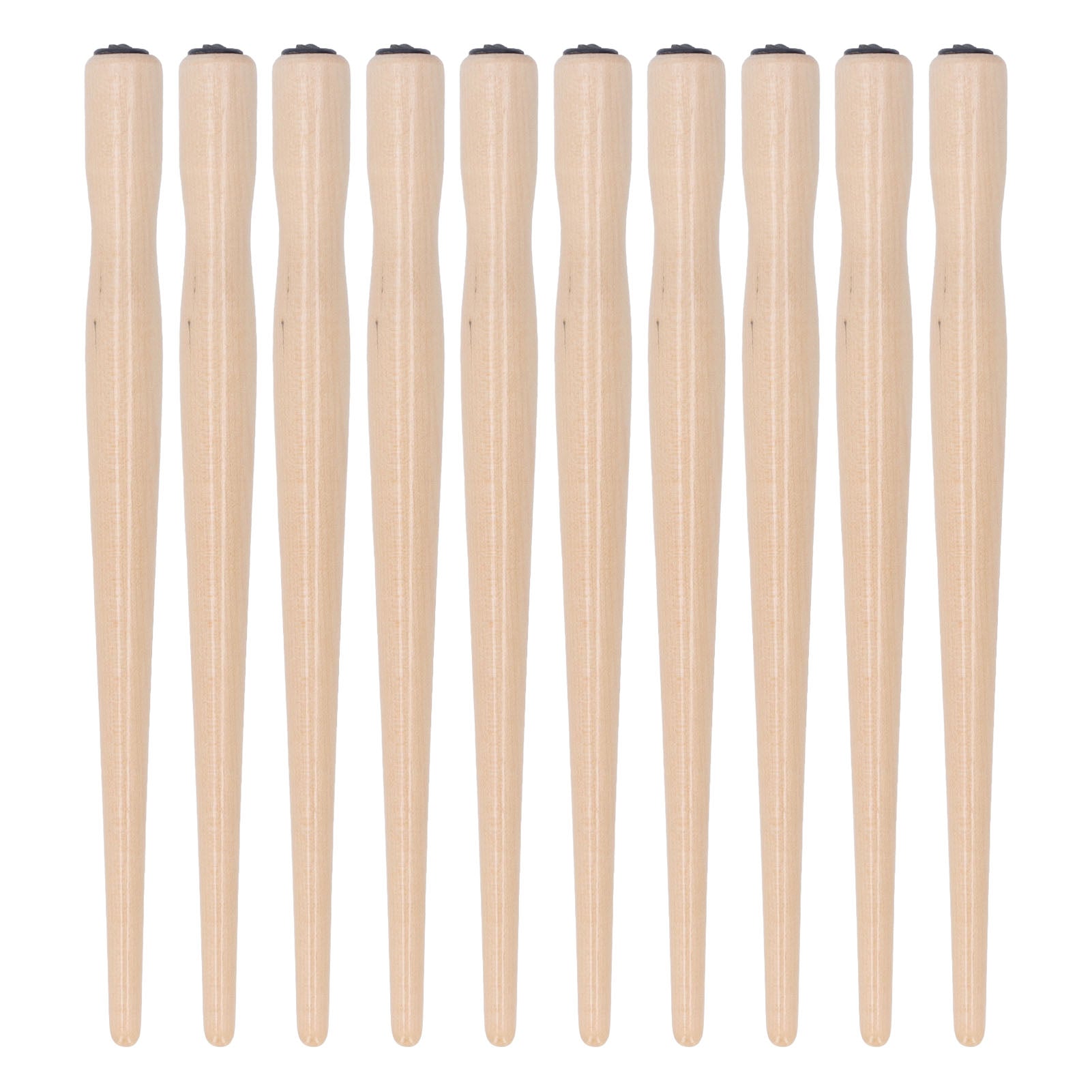 10 Pcs Nib Pen Holder Comfortable Grip Smoother Wooden Comic Pen Nib Holder for Art Painting English Calligraphy Burlywood