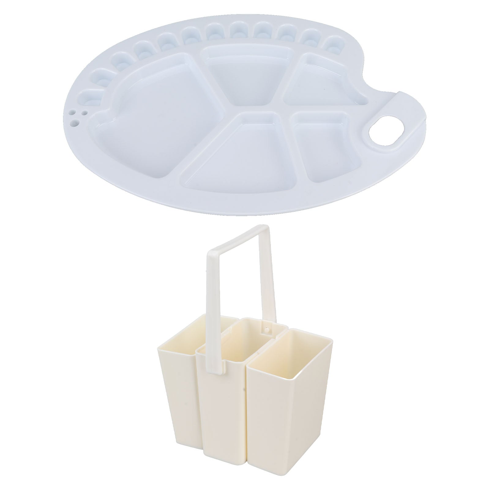 Painting Brush Washing Bucket Portable Multifunctional Artist Brush Washer with Palette for Watercolor Art Painting