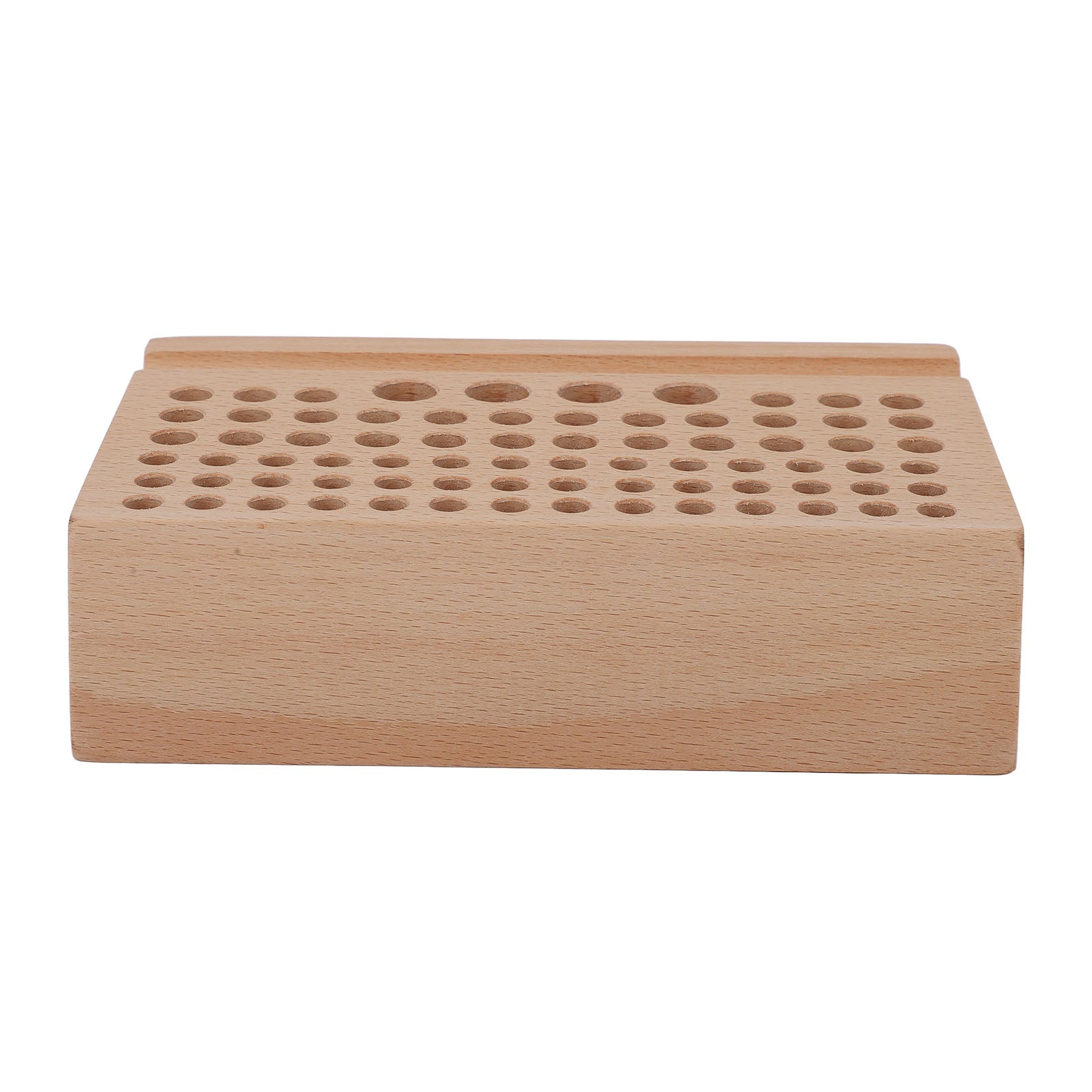 Leather Craft Tool Holder 76 Holes Durable Beech Diverse Sizes Widely Used Wooden Punch Tool Stand Leather Craft