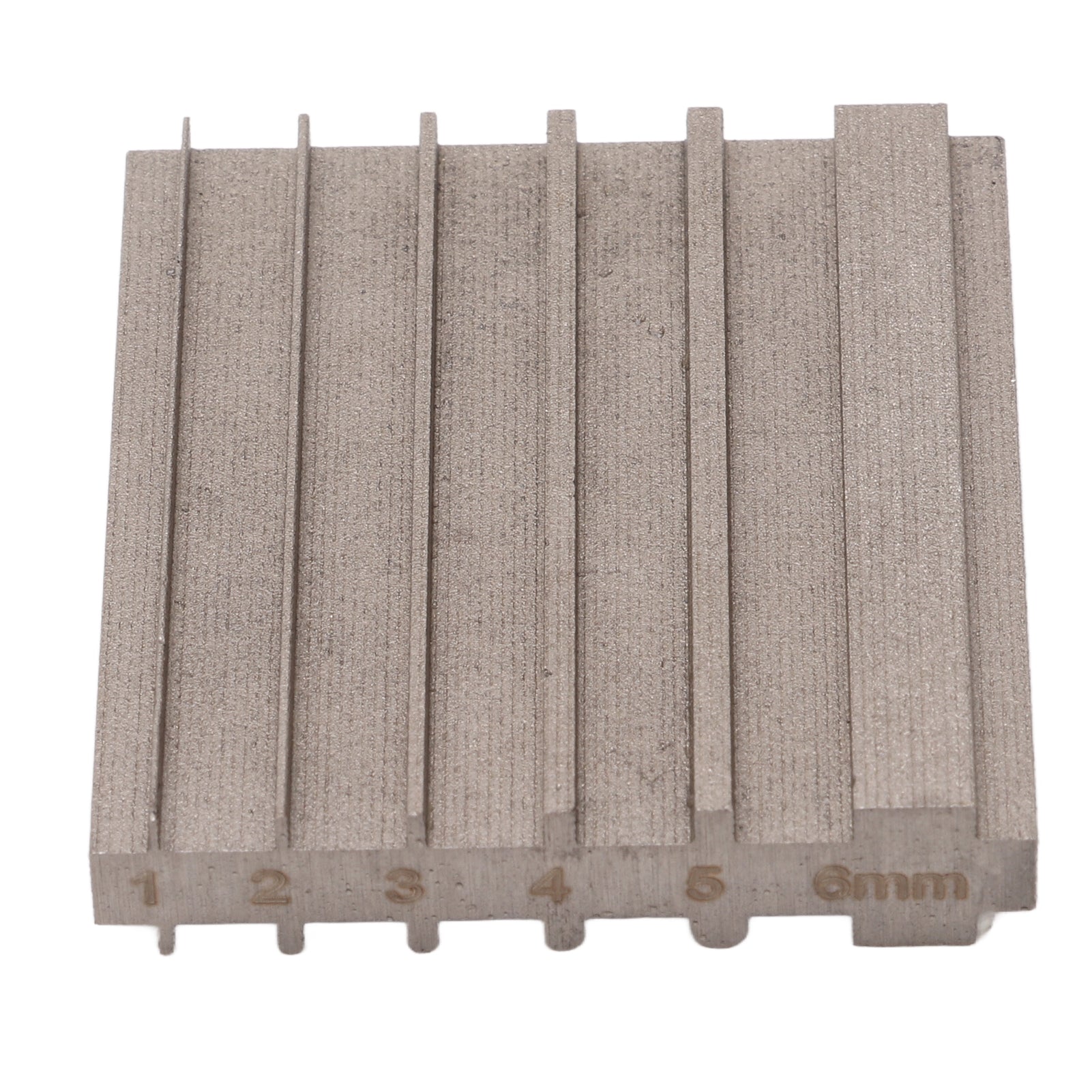 Edge Skiving Grinding Tool DIY Steel Material Durable Convenient Leather Edge Sharpener for 6mm Wide Shovel Repair Grey Quadrate Slot