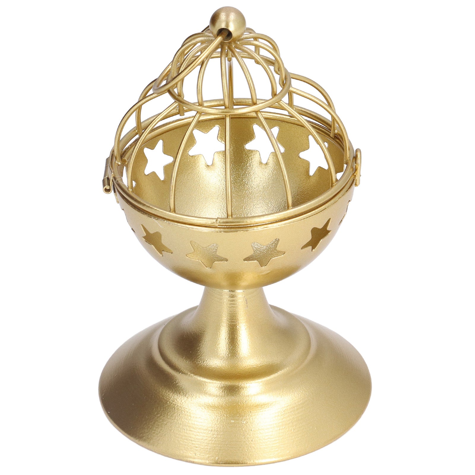 Gold Candle Holder Birdcage Style Premium Metal Sturdy Durable Wide Application Easy Cleaning Votive HolderType A