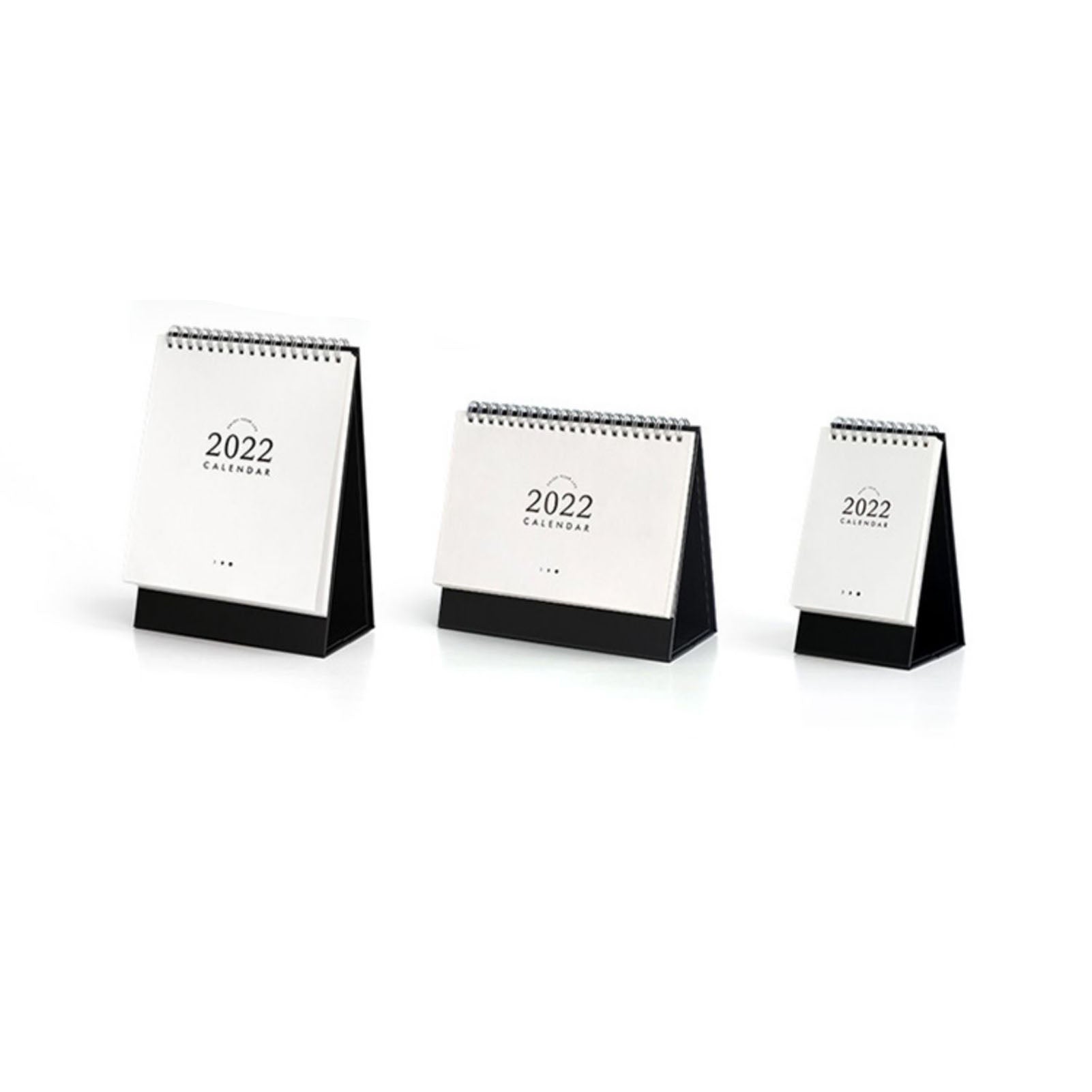 Desk Calendar Simple Stylish Textured Classic Design Multifunctional Memo Calendar 2022 Desktop Calendar White Medium
