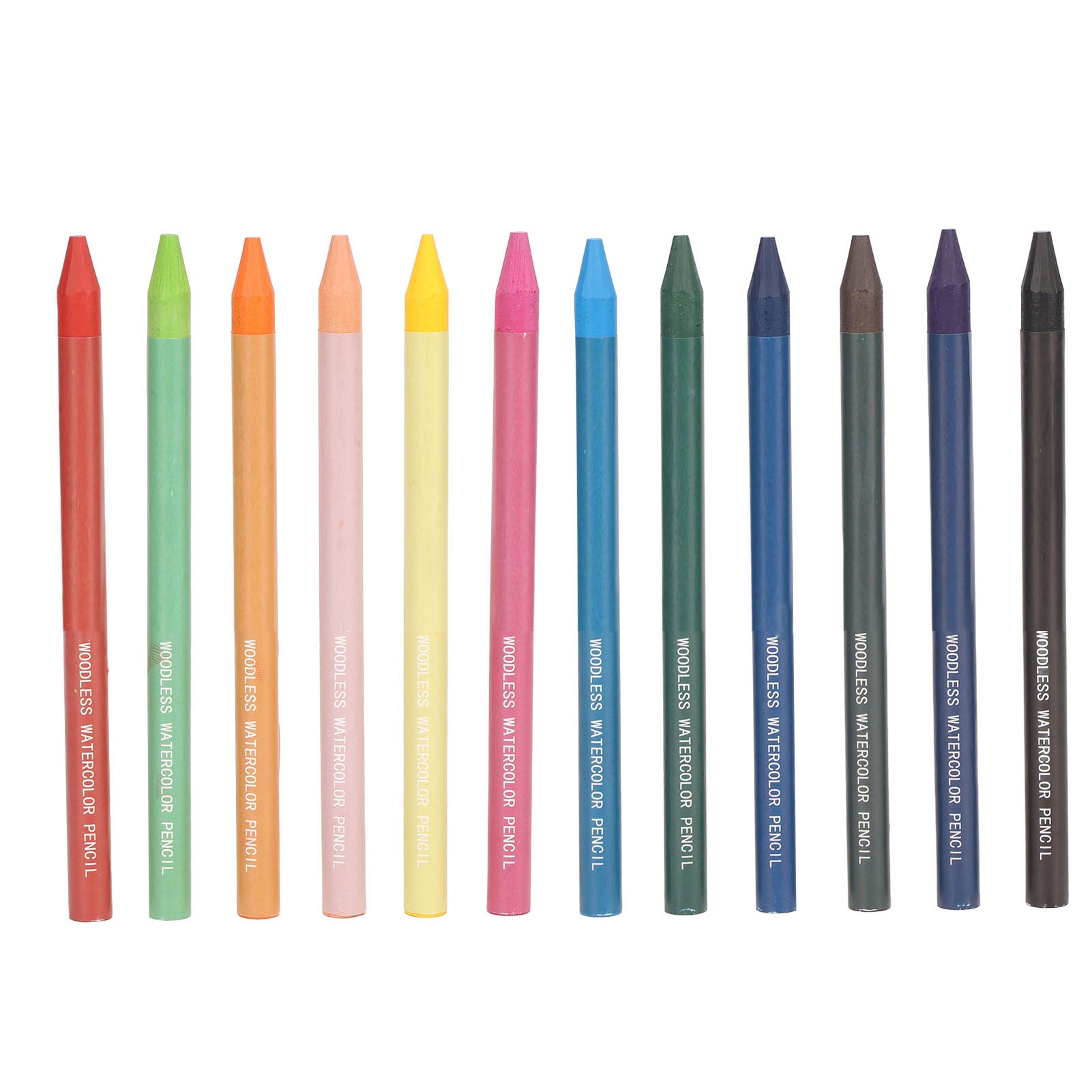 Colored Pencil Set 12 Colors Watercolor Core Water Soluble Eco Friendly DIY Painting Pencils for Artwork