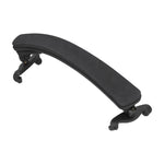Rubber Violin Shoulder Rest Adjustable NonSlip Support Holder with Thick Foam for 4/4 3/4(Black )