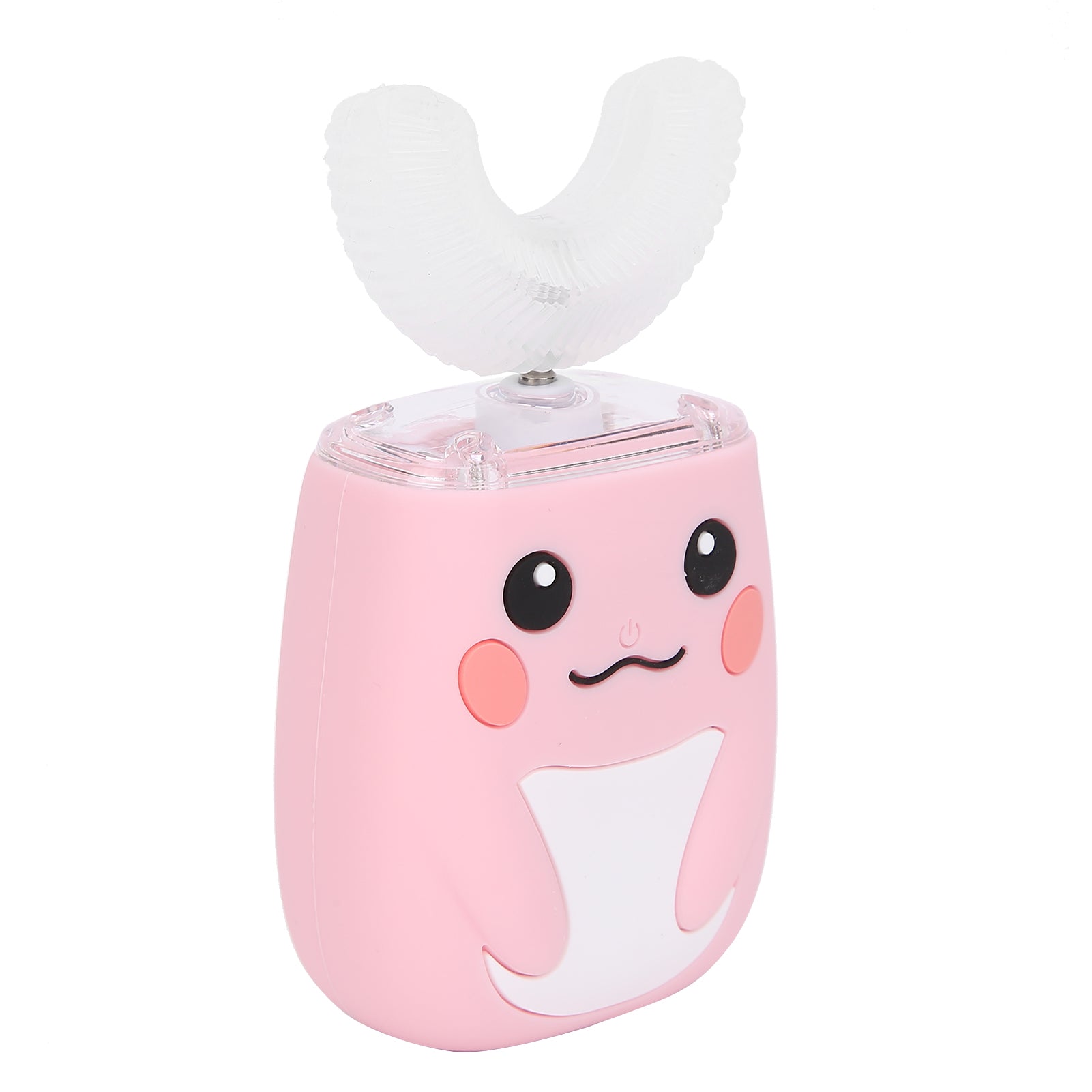 Children Electric Toothbrush Teeth Cleaning Massage UShape Waterproof Automatic Toothbrush(Pink )