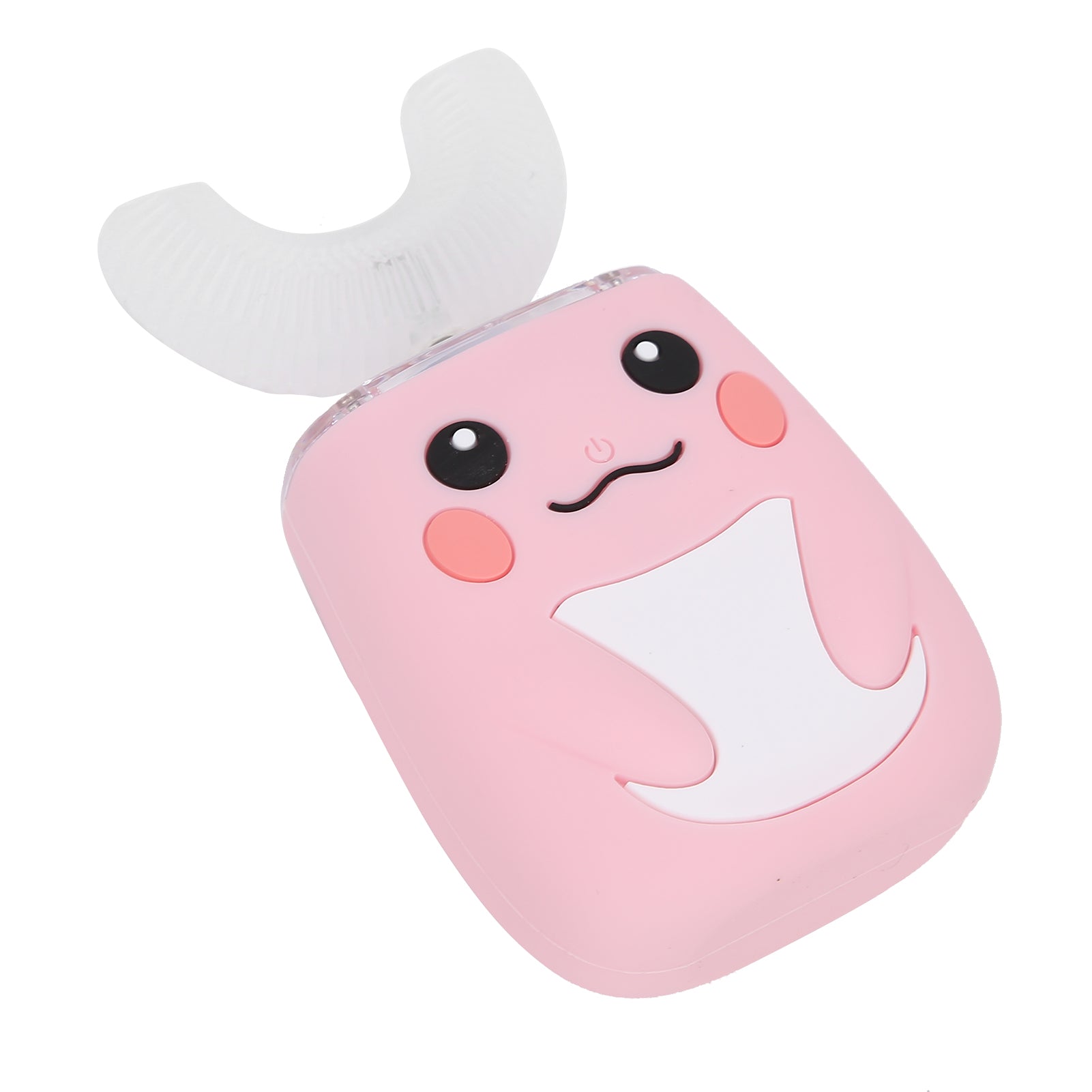 Children Electric Toothbrush Teeth Cleaning Massage UShape Waterproof Automatic Toothbrush(Pink )