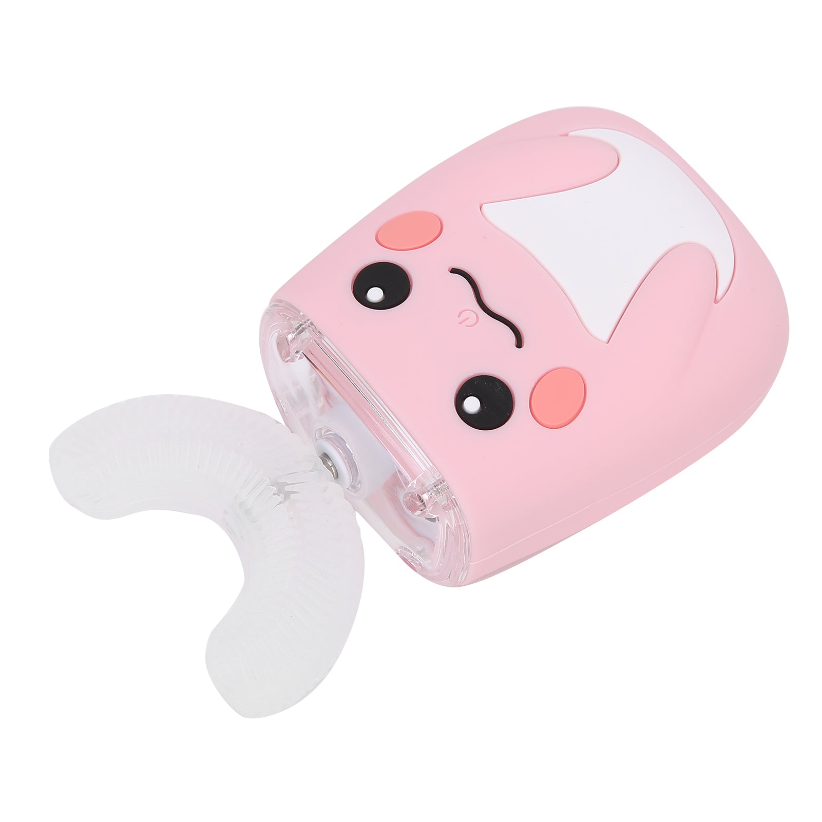 Children Electric Toothbrush Teeth Cleaning Massage UShape Waterproof Automatic Toothbrush(Pink )