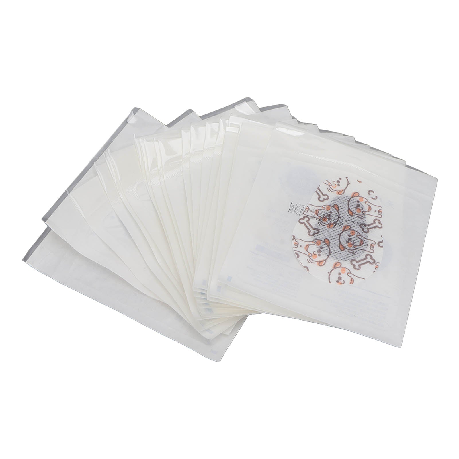 20pcs Amblyopia Eye Patches Breathable Cartoon Patterns Strabismus Eye Patch Set for Children Dog