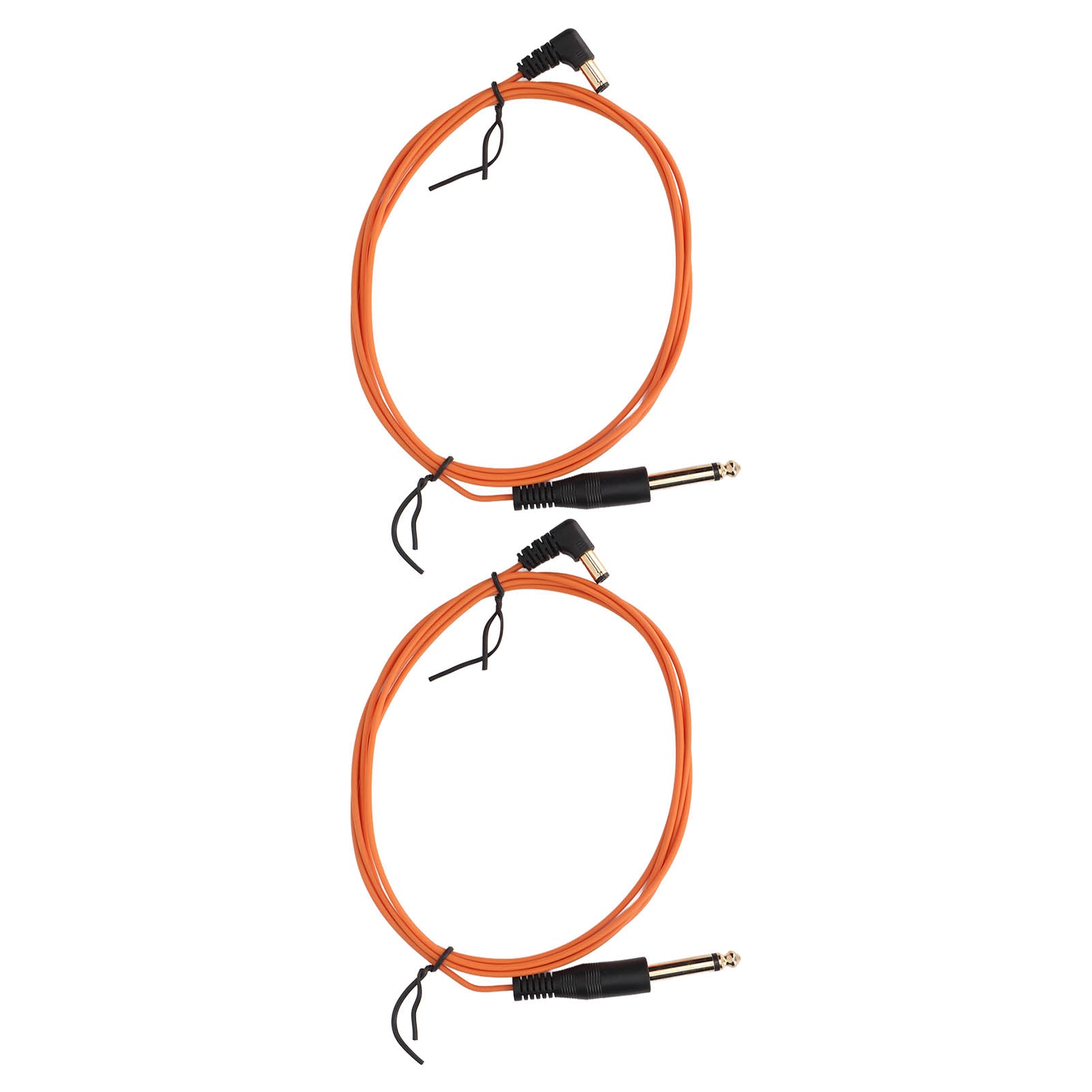 2pcs Tattoo Clip Cord DC Interface Bend Head Stable Transmission 1.8m Length 2.2mm Diameter Tattoo Machine Cable Orange