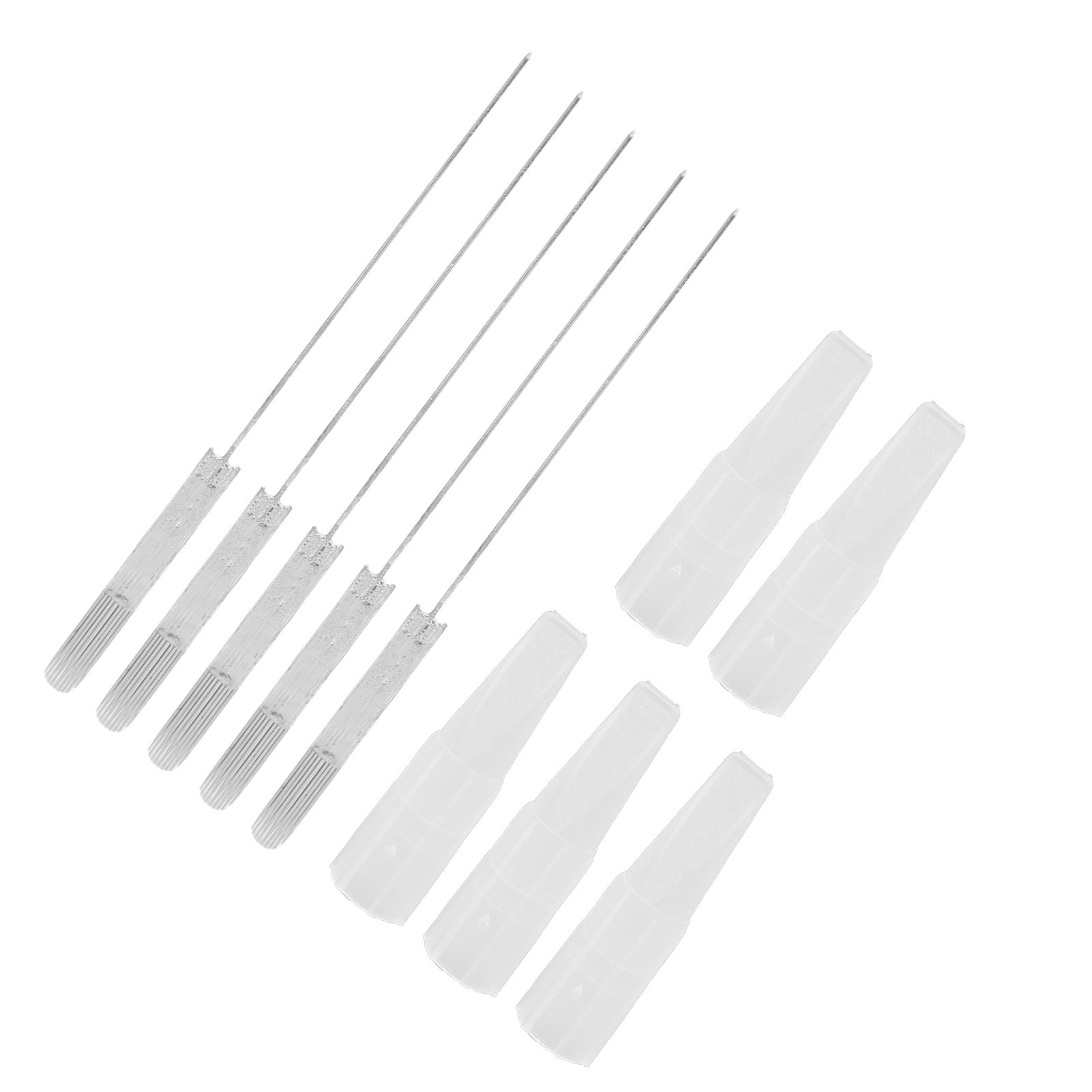 5pcs Makeup Eyebrow Tattoo Needle Portable Microblading U9 Needle Microblading AccessoryU9 Needle with Small Needle Cap