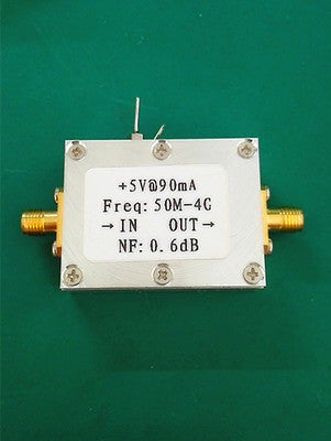 1pc Low Noise Amplifier LNA 50M-4GHz NF=0.6dB RF FM HF VHF / UHF Ham Radio -110dBm