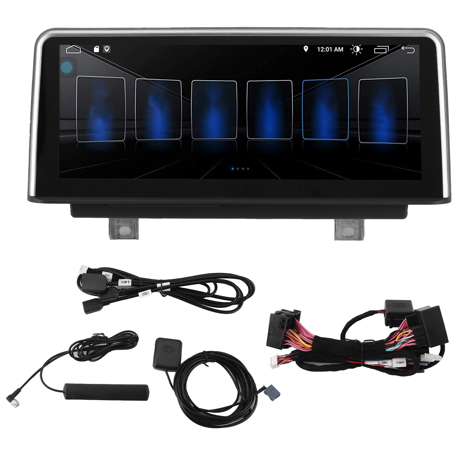 10.25in Car Navigator WIFI/4G GPS Radio Audio Video Player Bluetooth for Android 10.0/Carplay Fit for F32 F33 F36 20132016(2+32G )