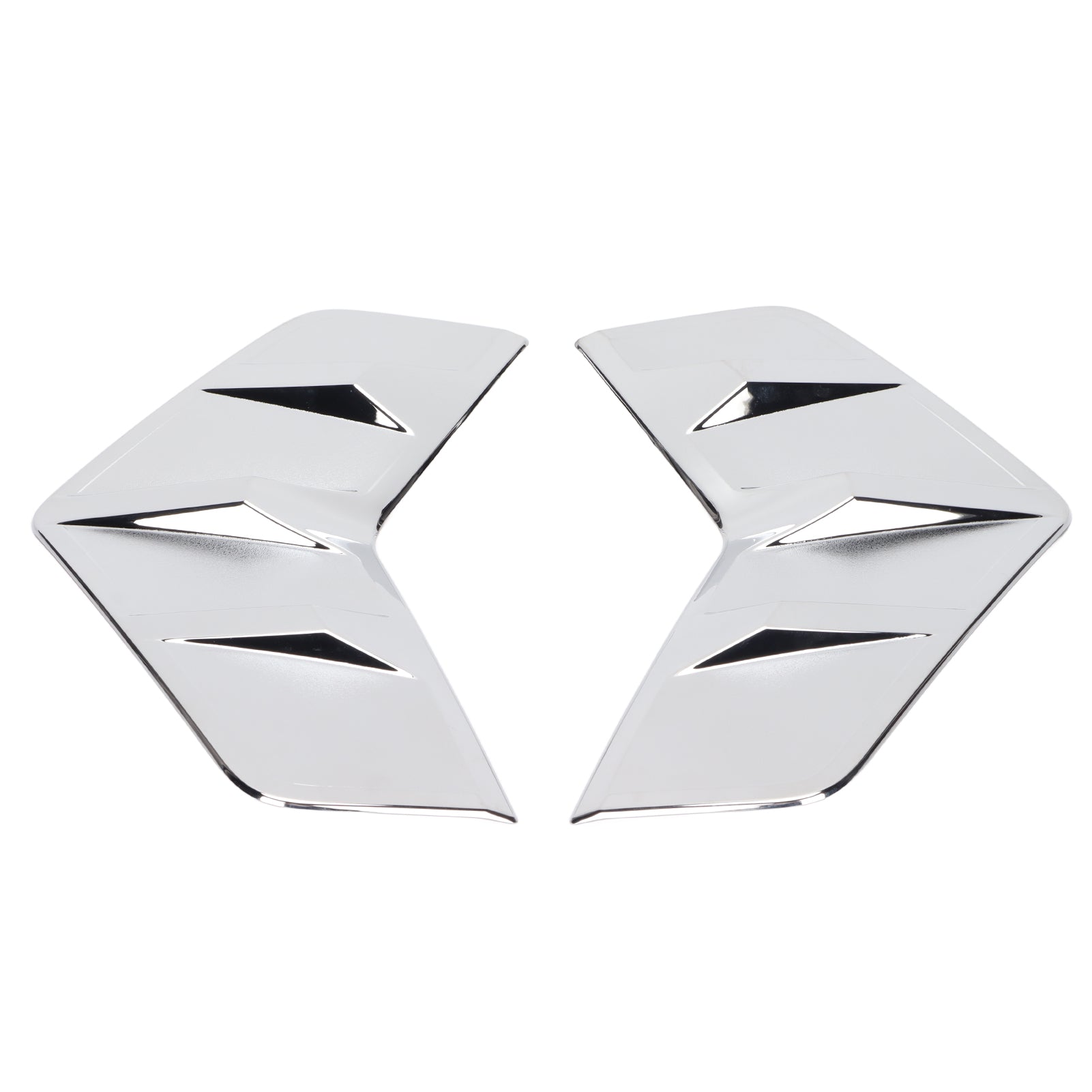 2Pcs/Set Front Fog Lamp Eyebrow Cover Trim ABS Electroplating Replacement for RAV4 2019‑2020