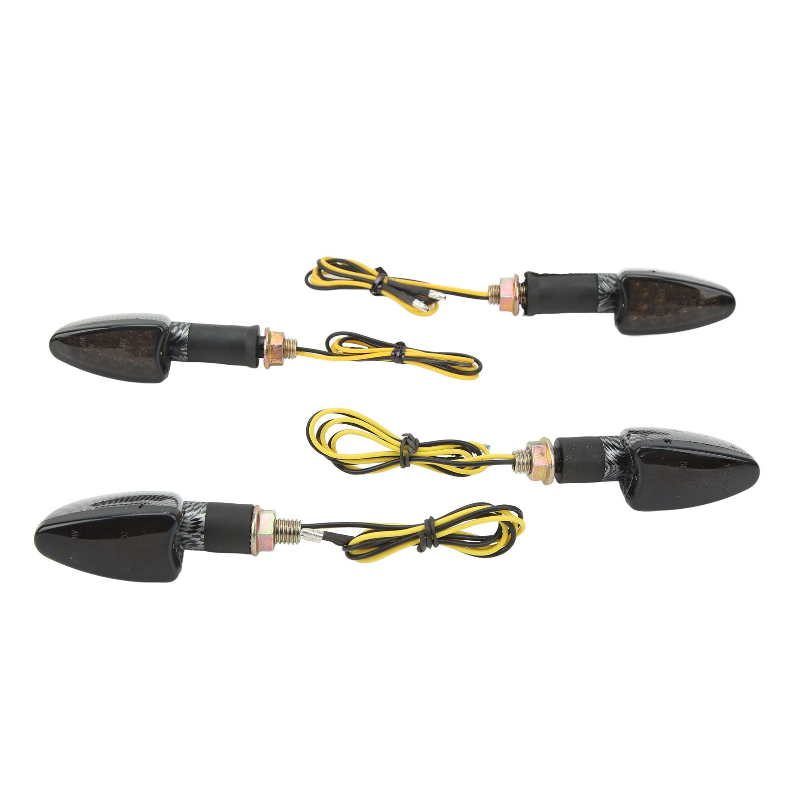 4PCS Motorcycle Turn Signal Light Front and Rear Waterproof Bright Light Universal Replacemen for Suzuki Type2