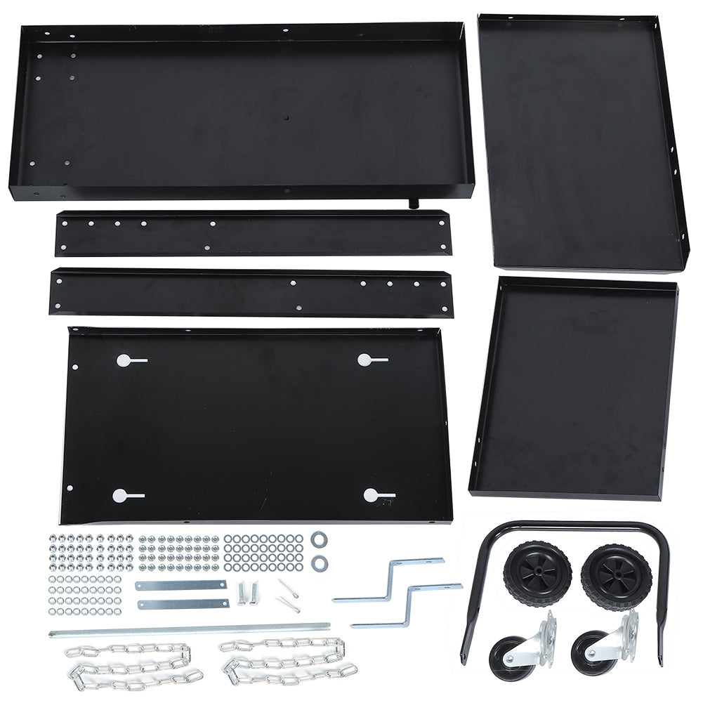 3 Tiers Welder Cart 370Lbs 4 Casters Welding Carts Without Drawer for Home Garage Workshop Repair Shops