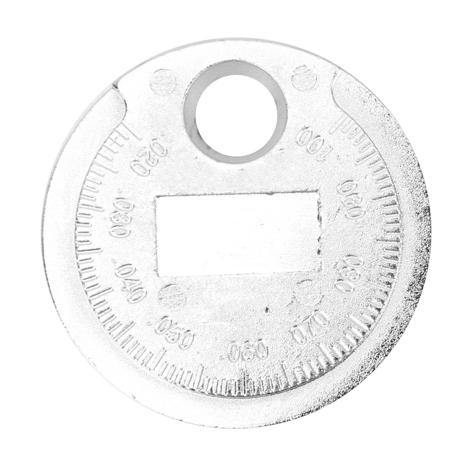 Car Spark Plug Gap Gauge Tool 0.02‑0.1in / 0.6‑2.4mm Coin Type Stainless Steel Repair Maintenance