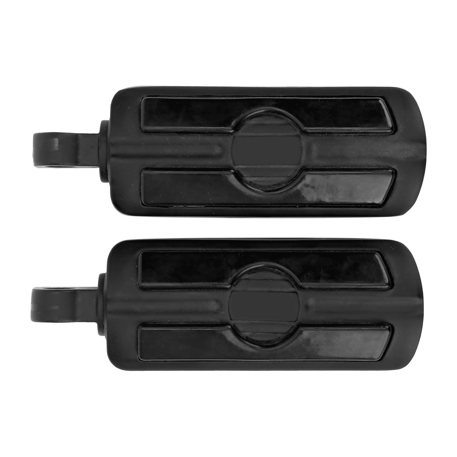 1 Pair Motorcycle Footrest Footpegs NonSlip Foot Pegs Motorbike Upgrade Accessories(Black )