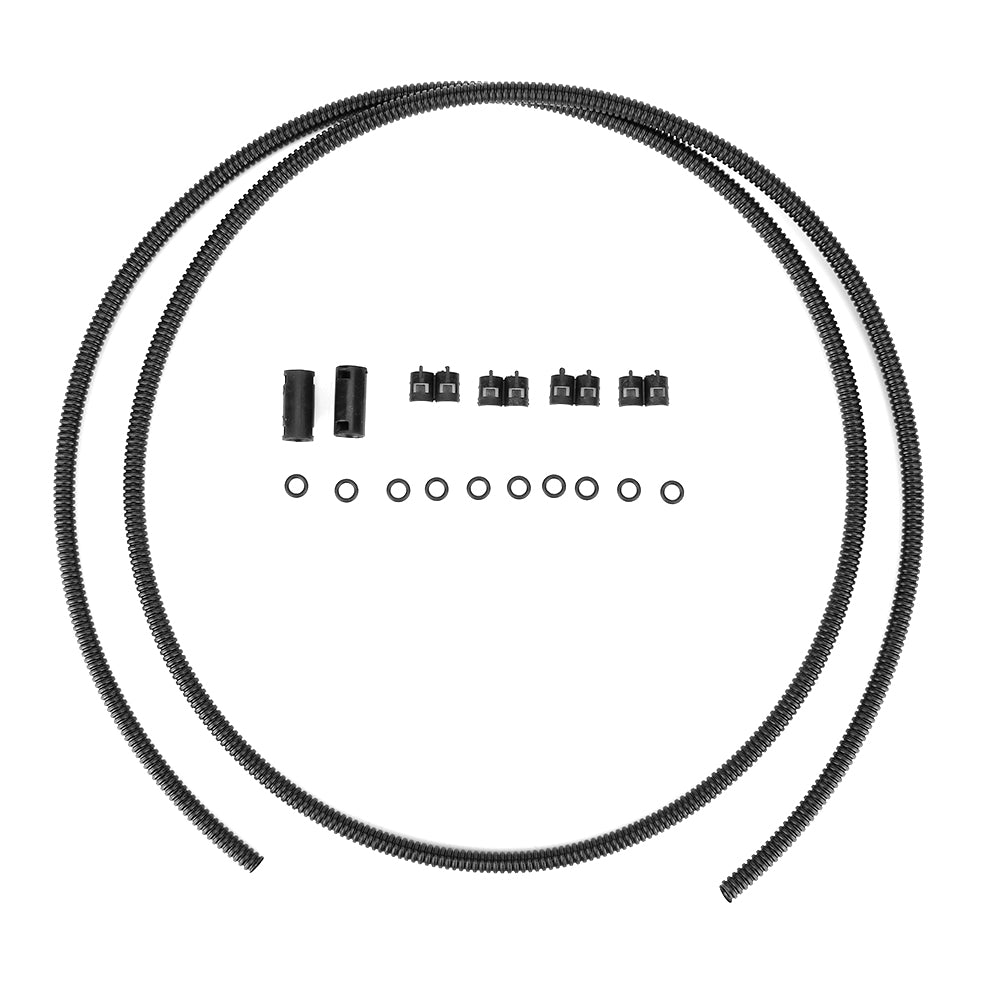 Car Windshield Washer Jet Sprayer Hose Corrugated Tube Kit Universal Accesory150cm / 59.1in