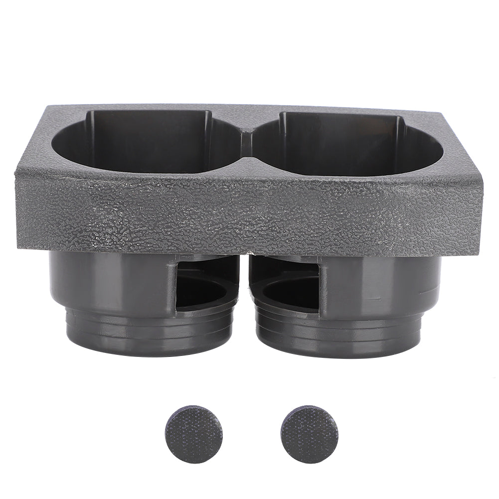 Dual Hole Cup Holder Centre Console Beverages Drinks Stand Fits for Nissan Patrols GU Y61  1997-2005Gray