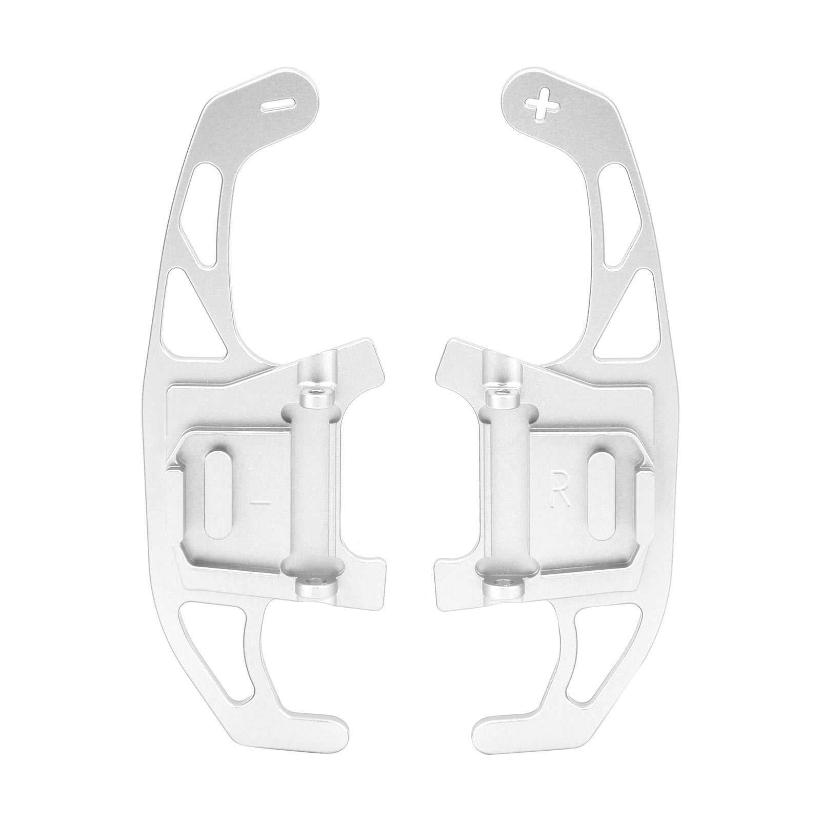 1 Pair Steering Wheel Paddle Shifter Extension Aluminum Alloy Replacement for Sagitar GLI 2016‑2019Silver