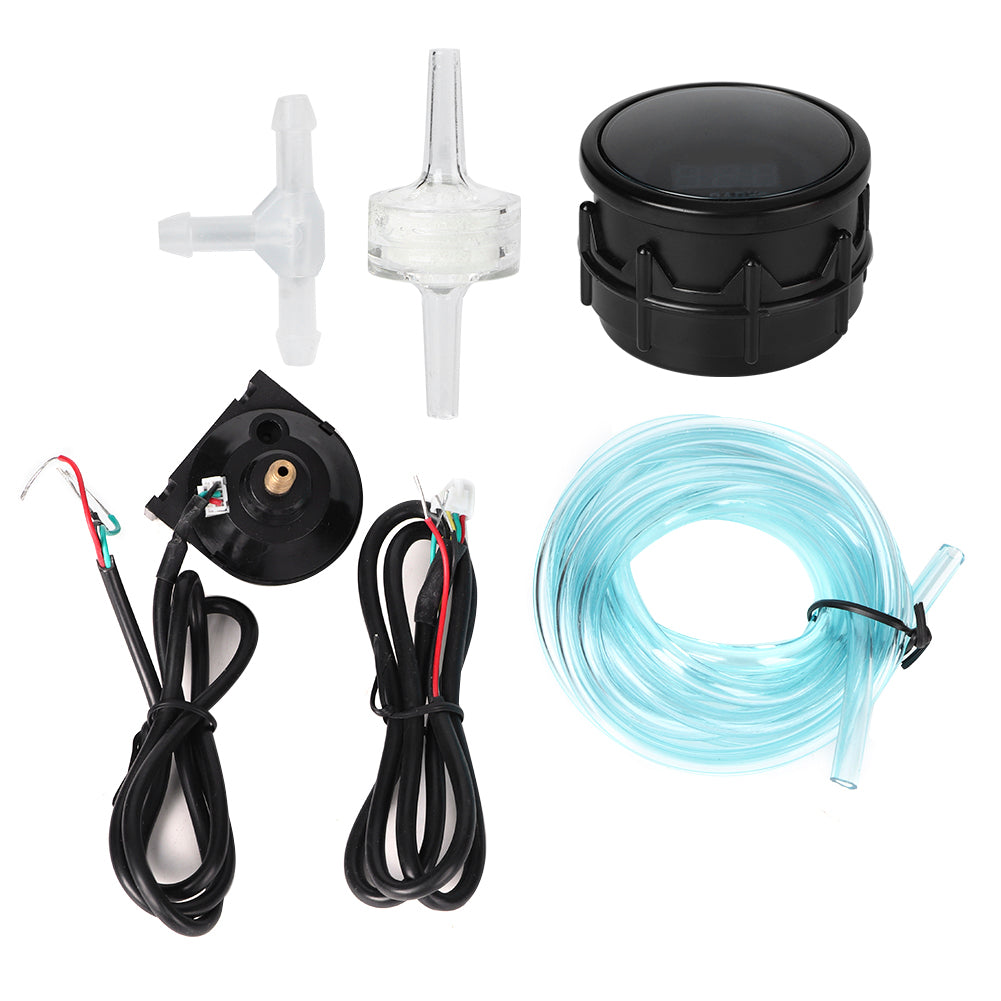 1-3Bar Turbo Boost Gauge LED Digital Smoke Lens Pressure Meter 52mm/2in Universal for 12V Car