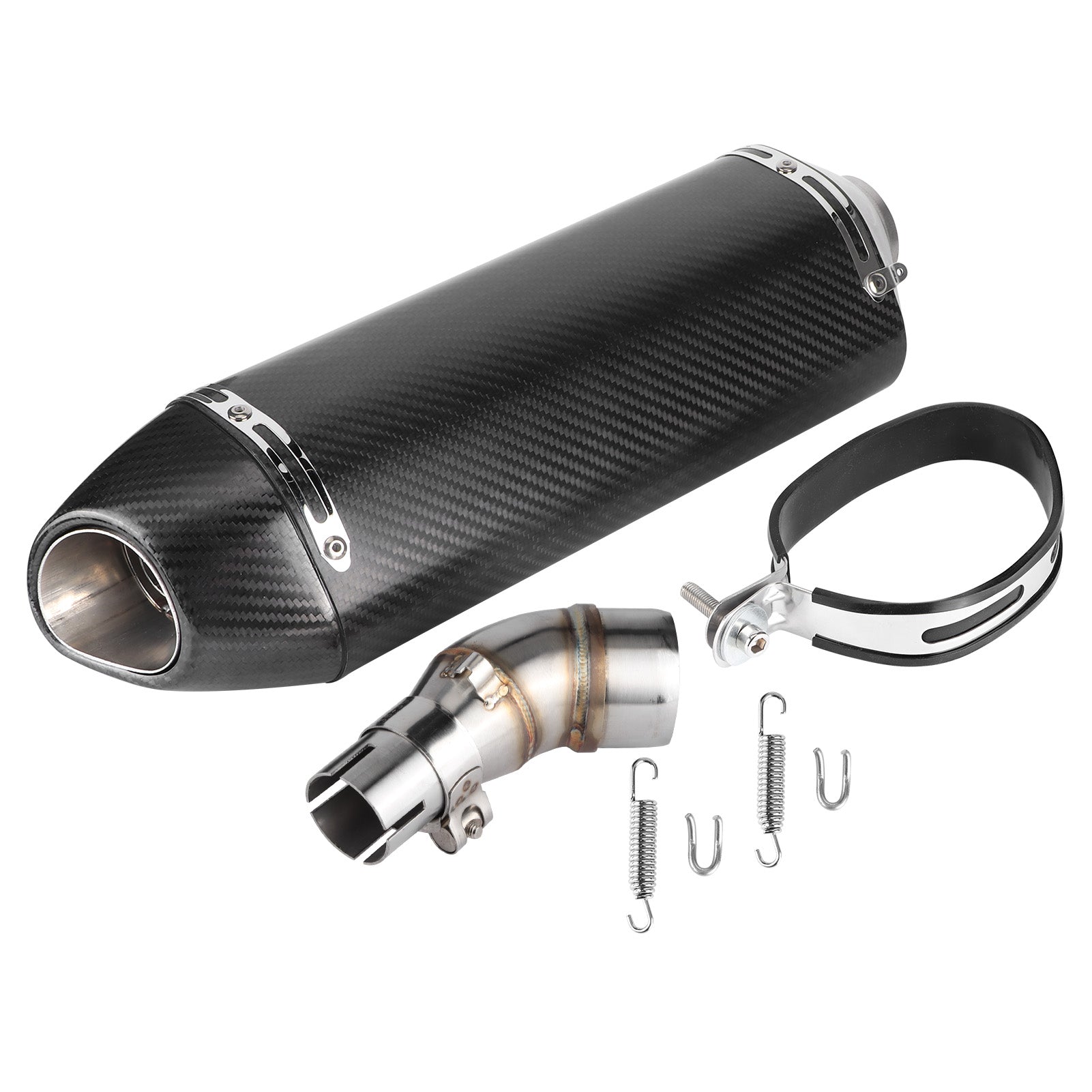 Exhaust System Carbon Fiber SlipOn Muffler MidPipe Fit for Yamaha YZFR3 R25 20152018