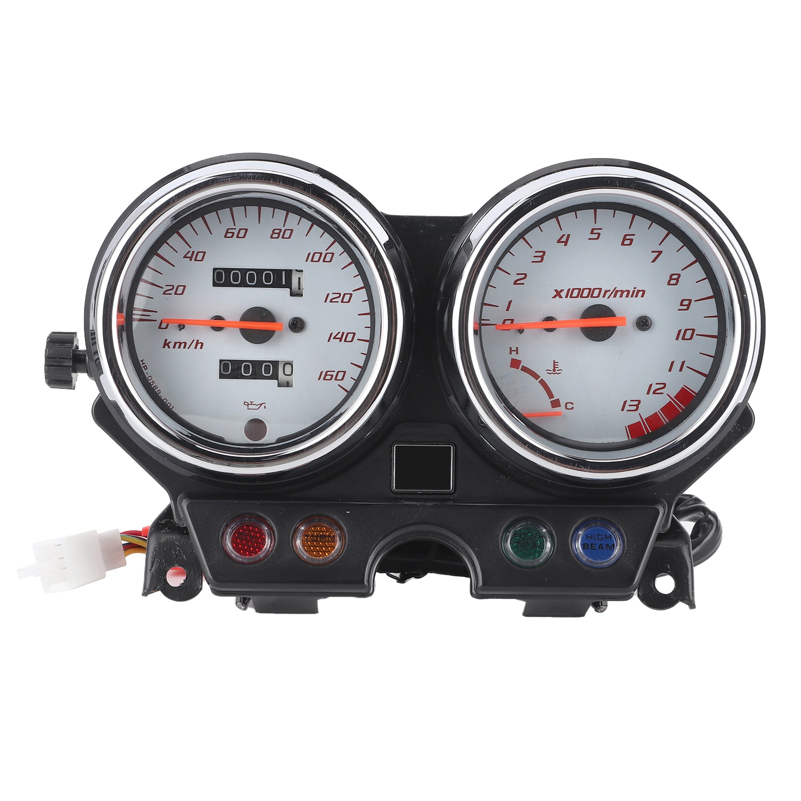 Motorcycle Instrument Assembly Cluster Speedometer Odometer Tachometer 13000r/min Fit for HONDA VTR250 VTR 250 2004‑2007
