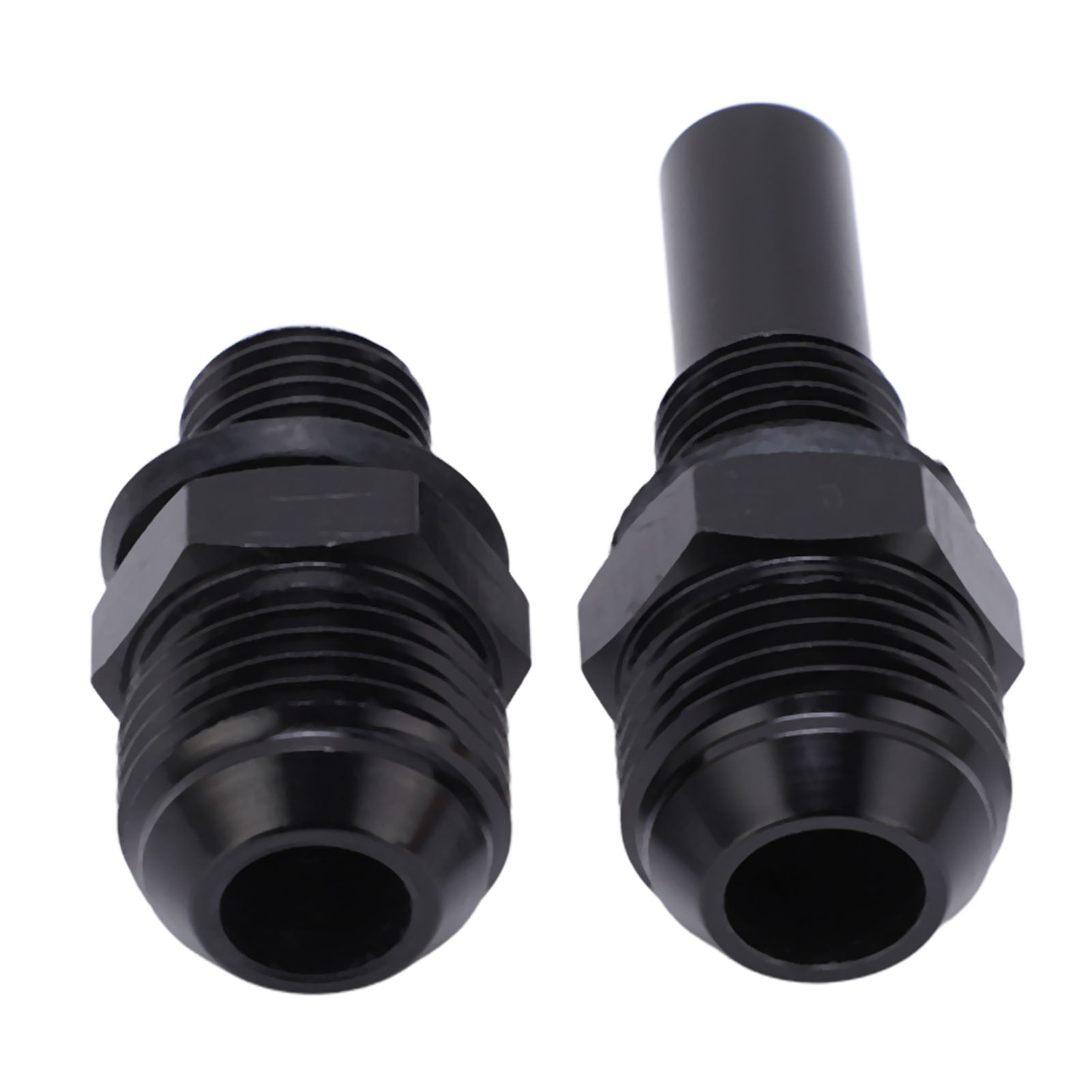 1 Pair 8ANx1/4NPS Aluminium Alloy Transmission Oil Cooler Adapter Fitting Replacement for GM Turbo 350 400 4L60E 200RLong